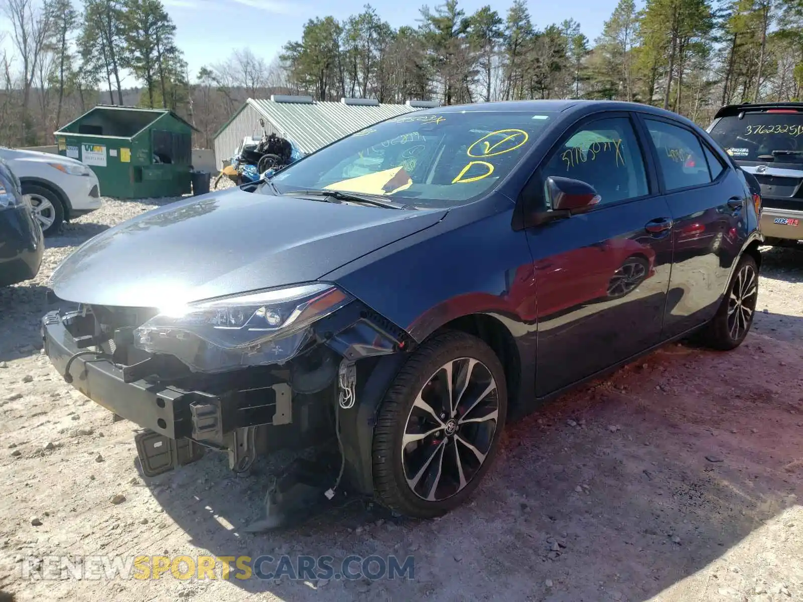2 Photograph of a damaged car 2T1BURHE0KC156579 TOYOTA COROLLA 2019