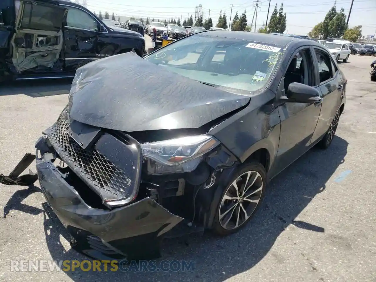 2 Photograph of a damaged car 2T1BURHE0KC158588 TOYOTA COROLLA 2019
