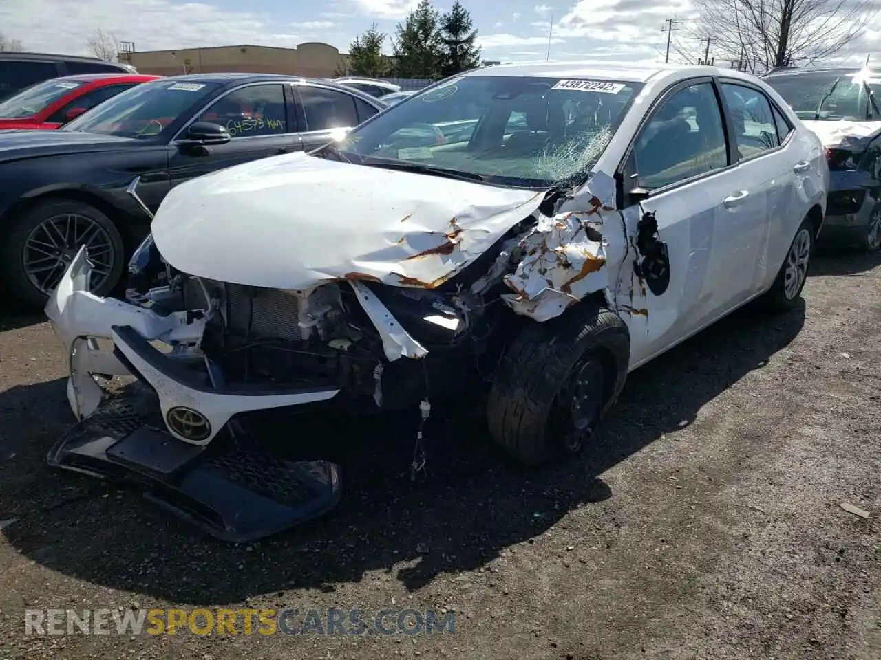 2 Photograph of a damaged car 2T1BURHE0KC159725 TOYOTA COROLLA 2019