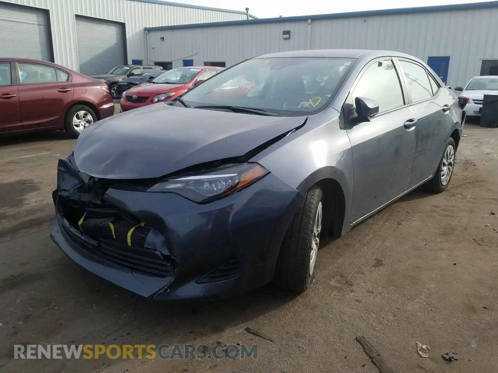 2 Photograph of a damaged car 2T1BURHE0KC162012 TOYOTA COROLLA 2019