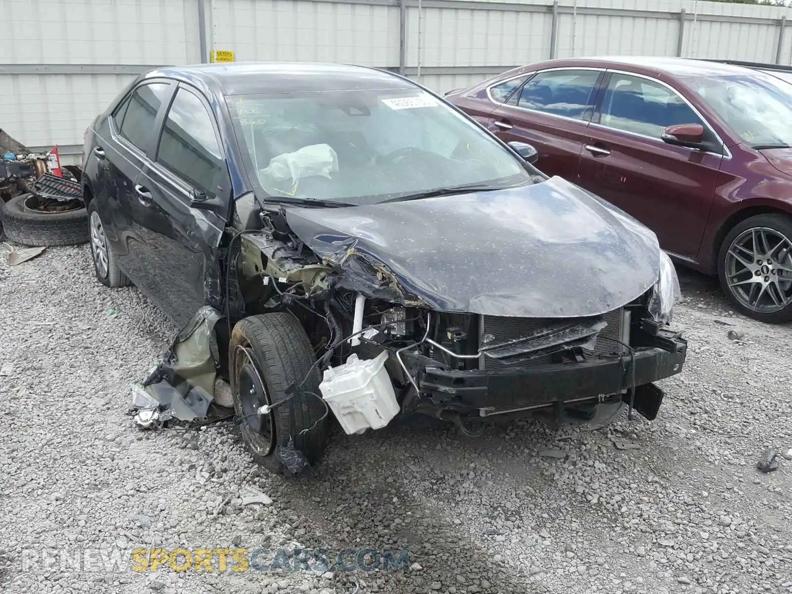 1 Photograph of a damaged car 2T1BURHE0KC164407 TOYOTA COROLLA 2019
