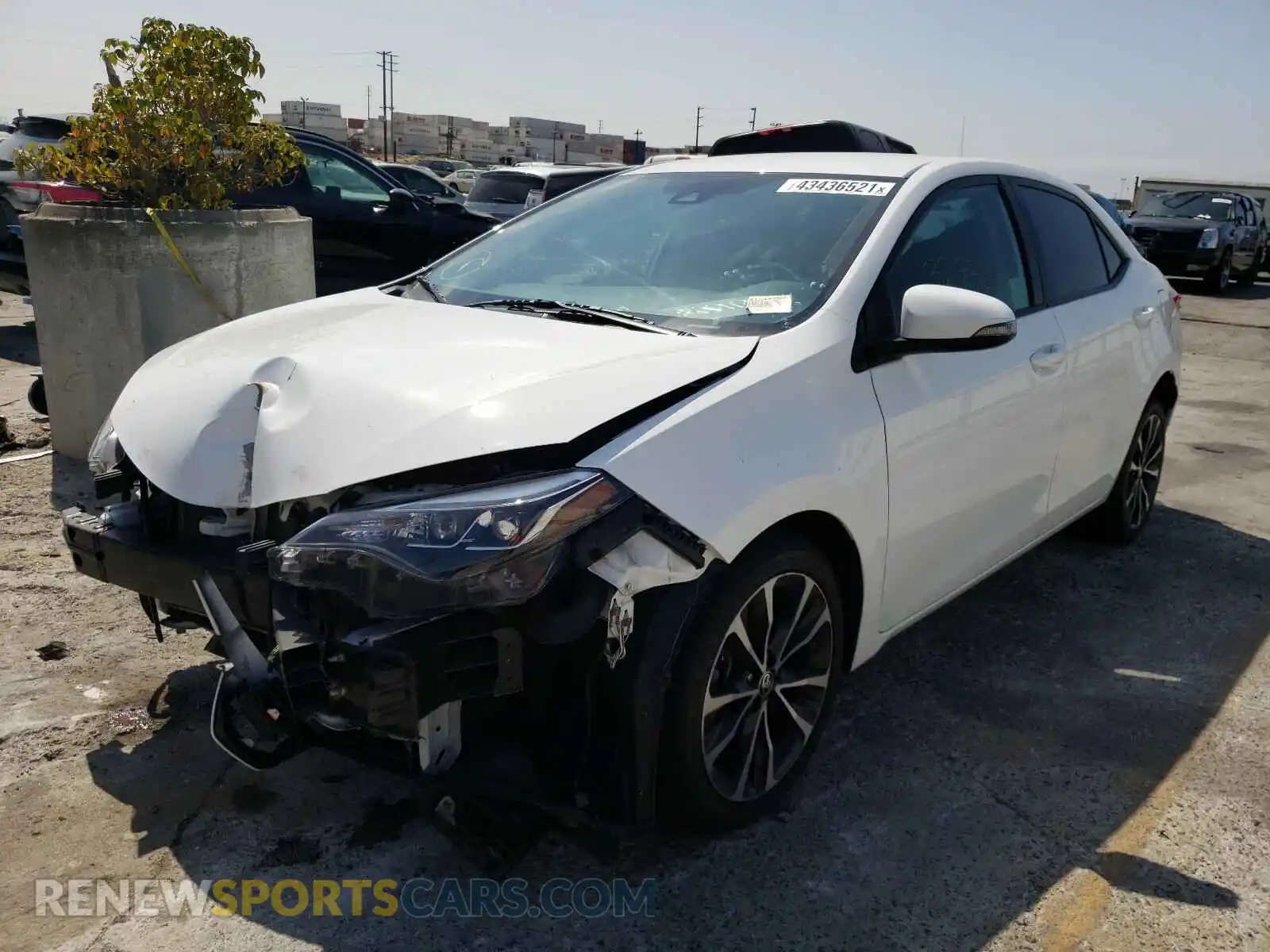2 Photograph of a damaged car 2T1BURHE0KC165539 TOYOTA COROLLA 2019