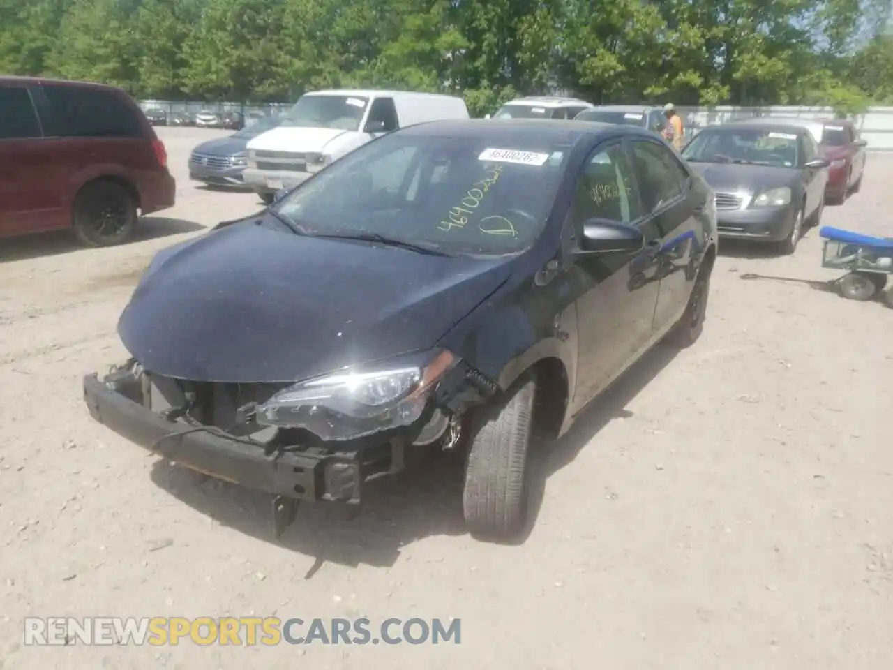 2 Photograph of a damaged car 2T1BURHE0KC168120 TOYOTA COROLLA 2019