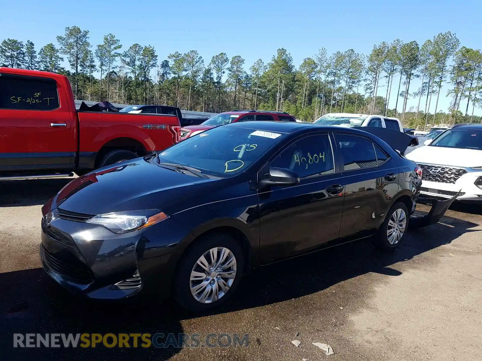 2 Photograph of a damaged car 2T1BURHE0KC173589 TOYOTA COROLLA 2019