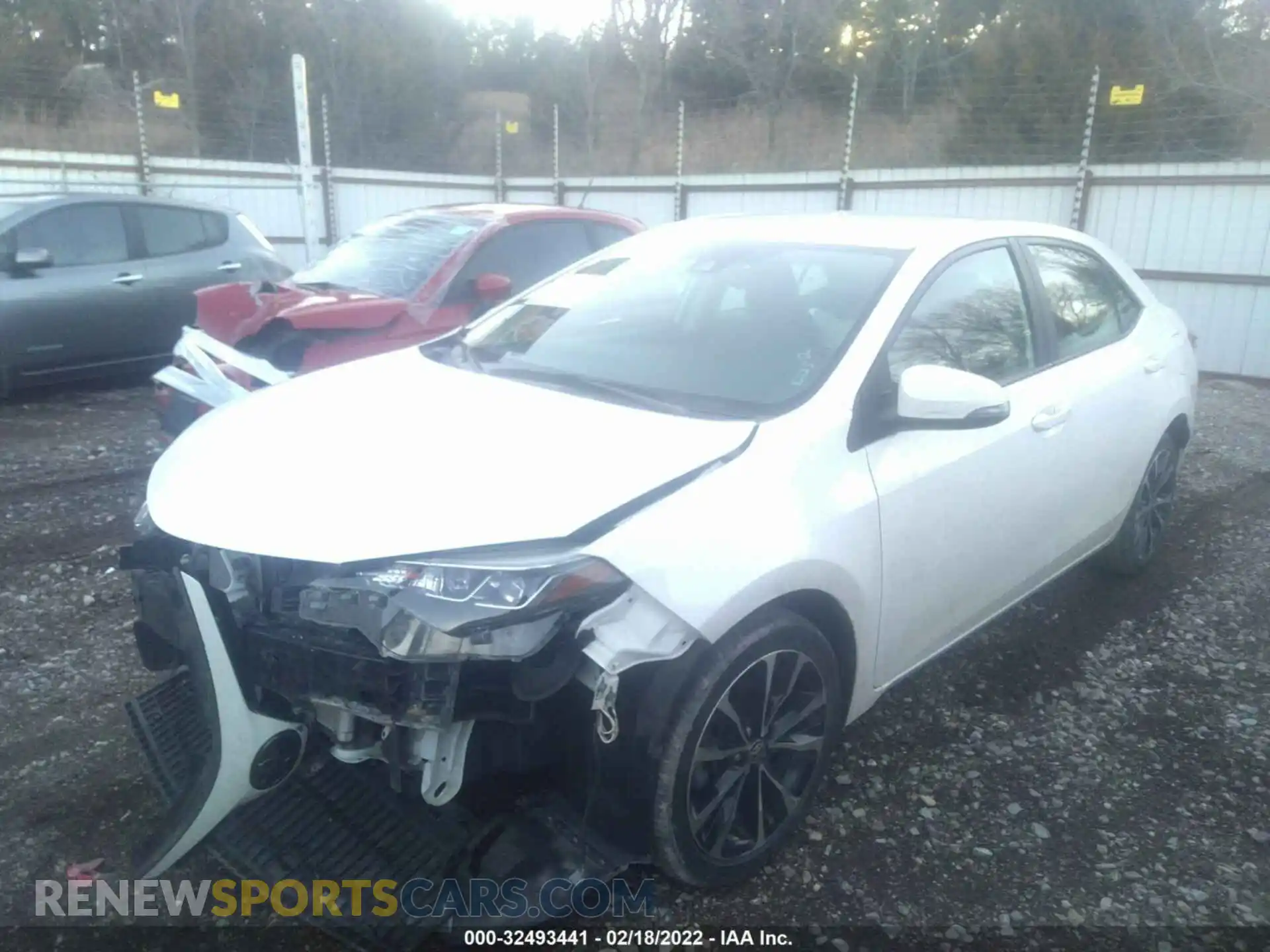 2 Photograph of a damaged car 2T1BURHE0KC173768 TOYOTA COROLLA 2019