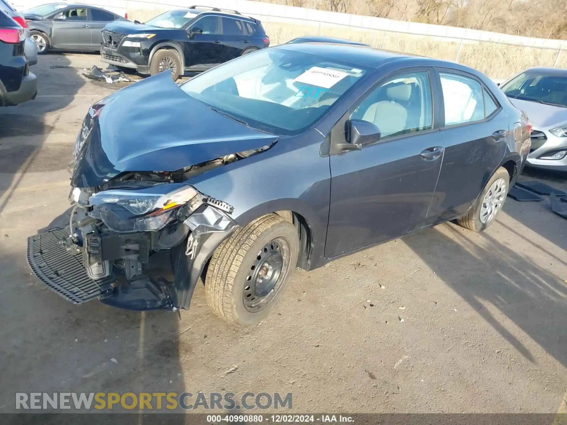 2 Photograph of a damaged car 2T1BURHE0KC175147 TOYOTA COROLLA 2019