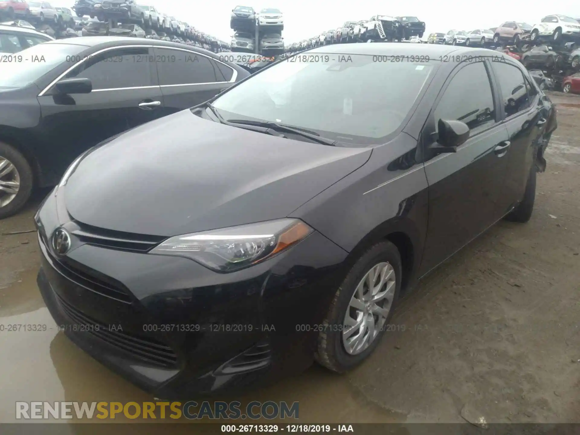 2 Photograph of a damaged car 2T1BURHE0KC178632 TOYOTA COROLLA 2019