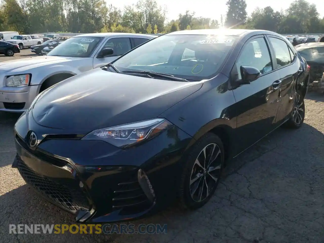 2 Photograph of a damaged car 2T1BURHE0KC184205 TOYOTA COROLLA 2019