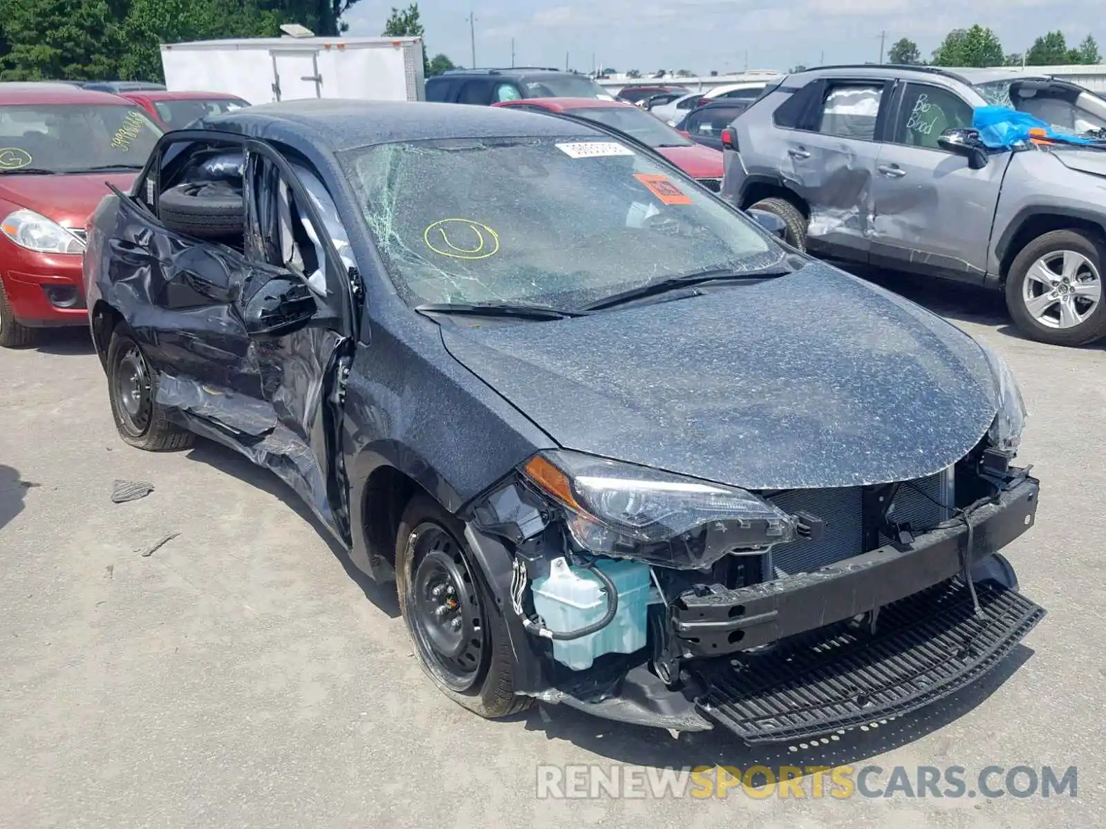 1 Photograph of a damaged car 2T1BURHE0KC184415 TOYOTA COROLLA 2019
