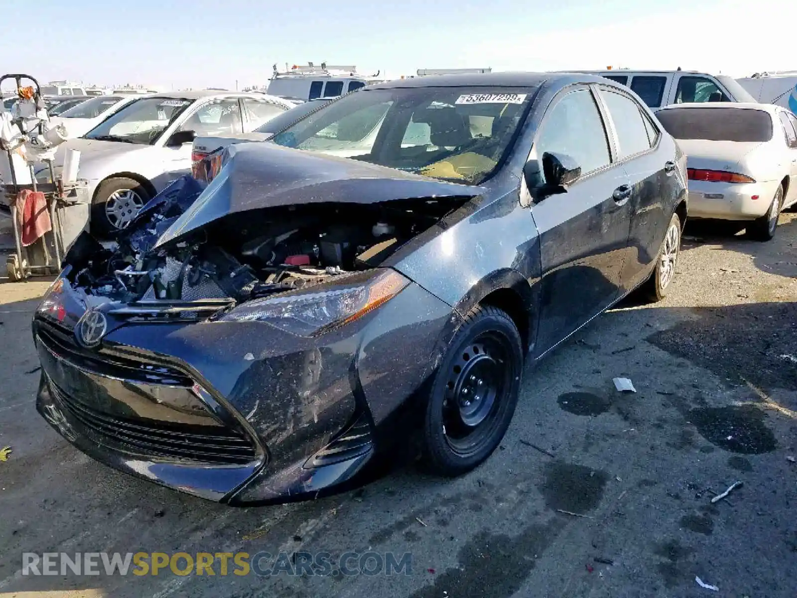 2 Photograph of a damaged car 2T1BURHE0KC192739 TOYOTA COROLLA 2019