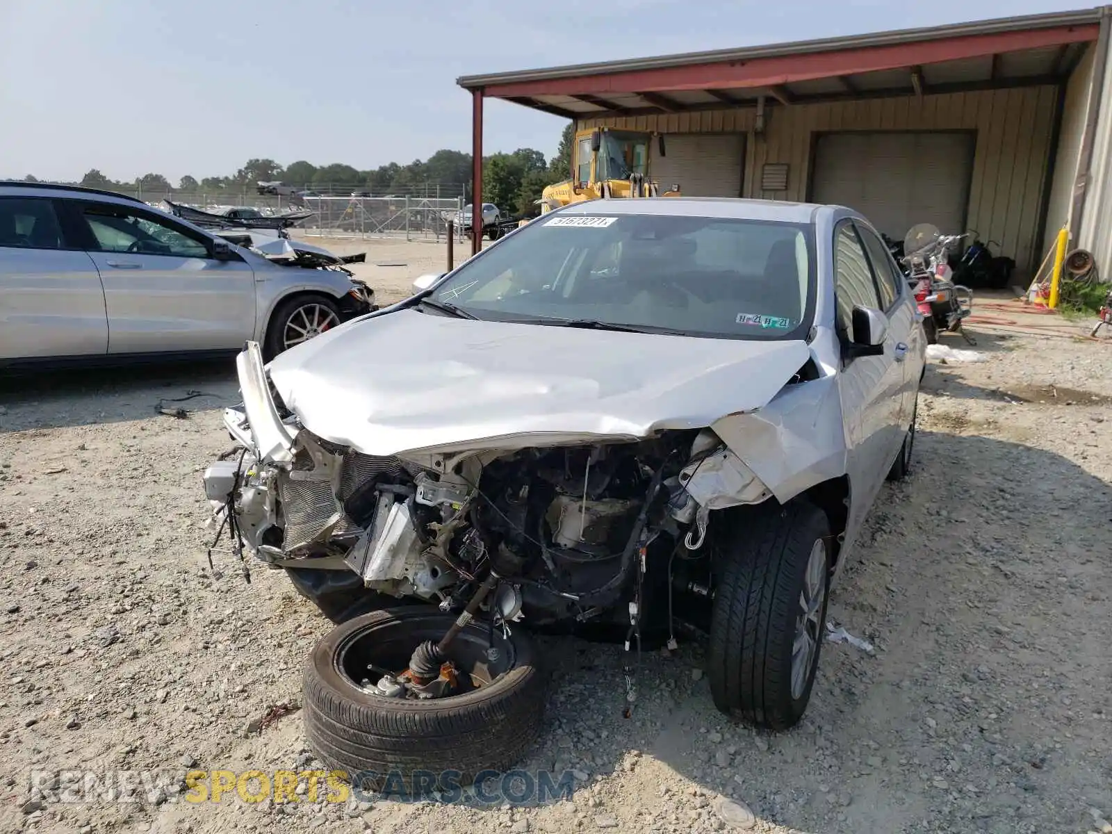 2 fotografías del automóvil dañado 2T1BURHE0KC200399 TOYOTA COROLLA 2019