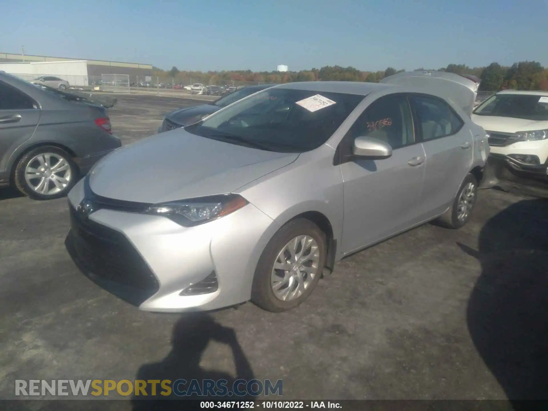 2 Photograph of a damaged car 2T1BURHE0KC207238 TOYOTA COROLLA 2019