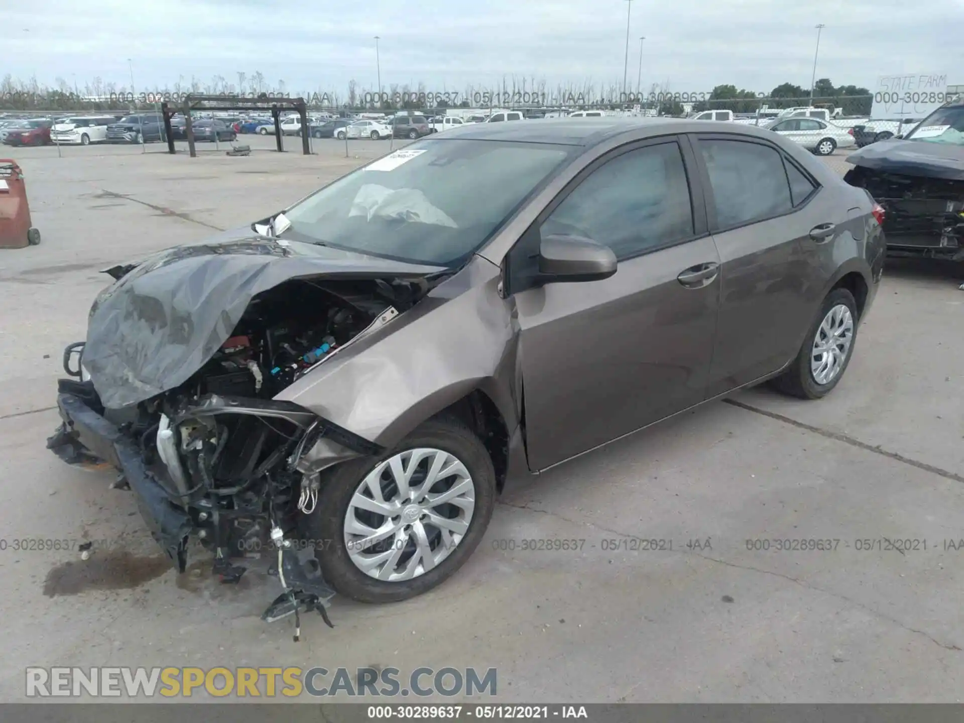 2 Photograph of a damaged car 2T1BURHE0KC210608 TOYOTA COROLLA 2019