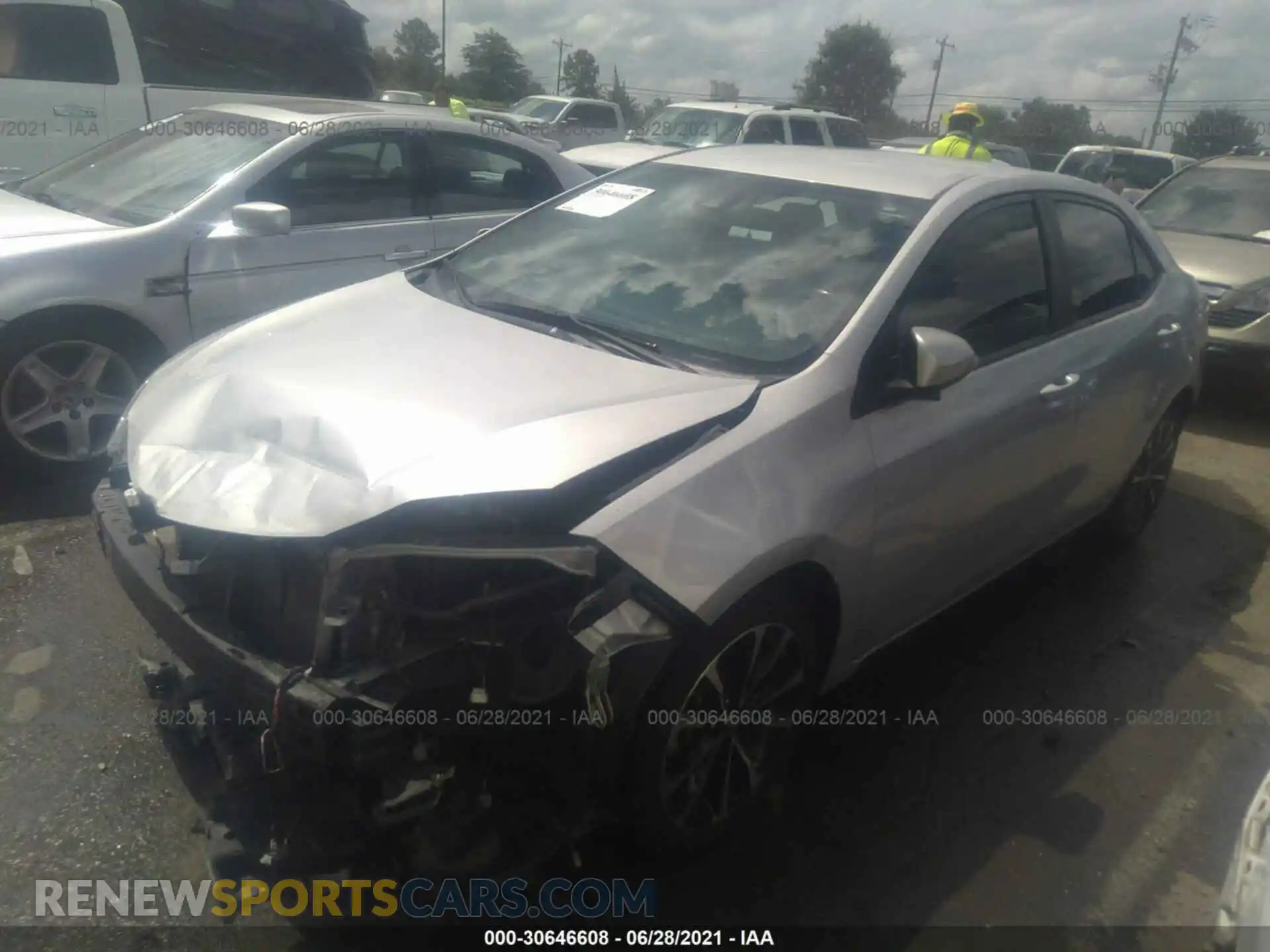 2 Photograph of a damaged car 2T1BURHE0KC210687 TOYOTA COROLLA 2019