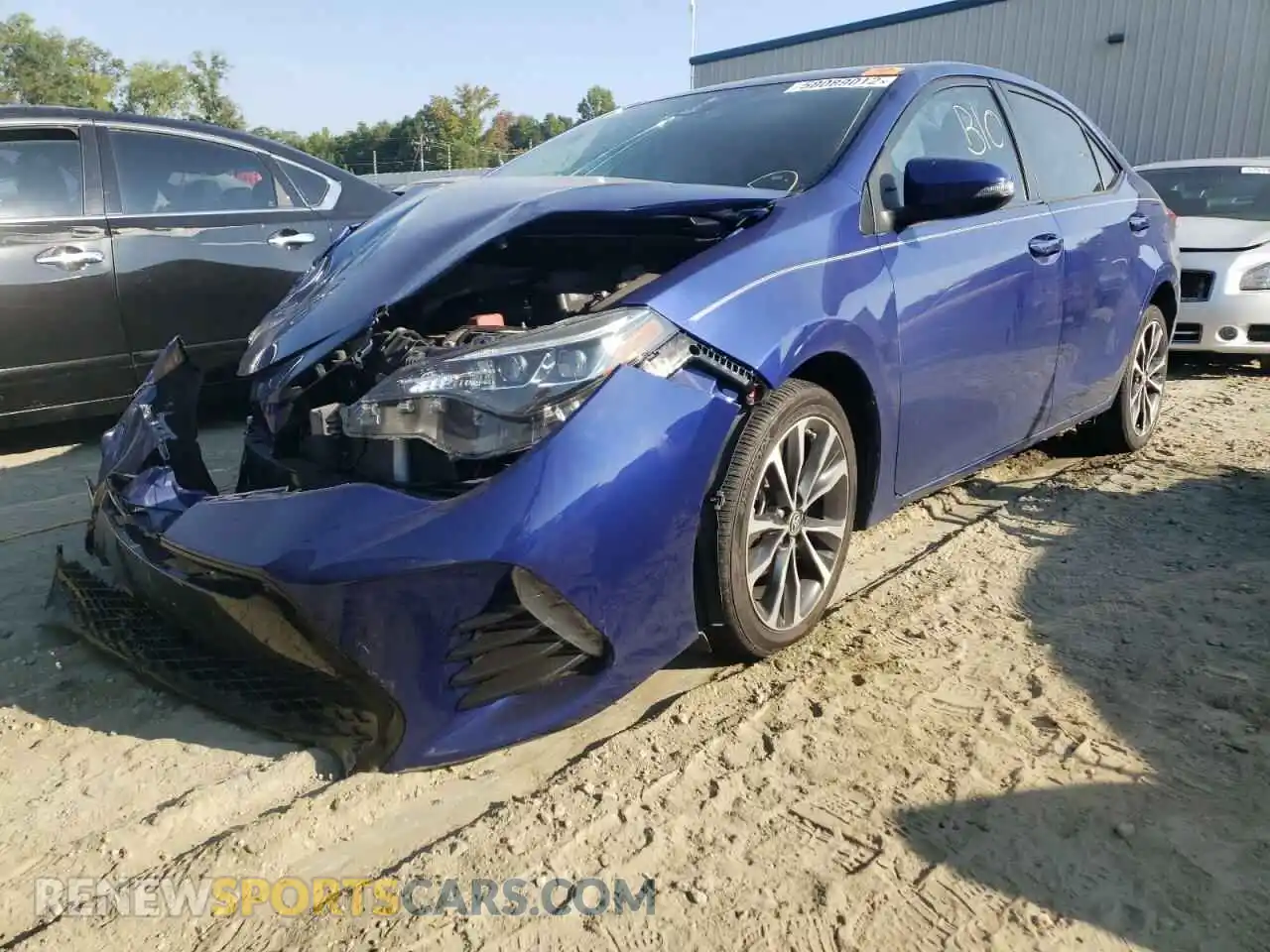 2 Photograph of a damaged car 2T1BURHE0KC219079 TOYOTA COROLLA 2019