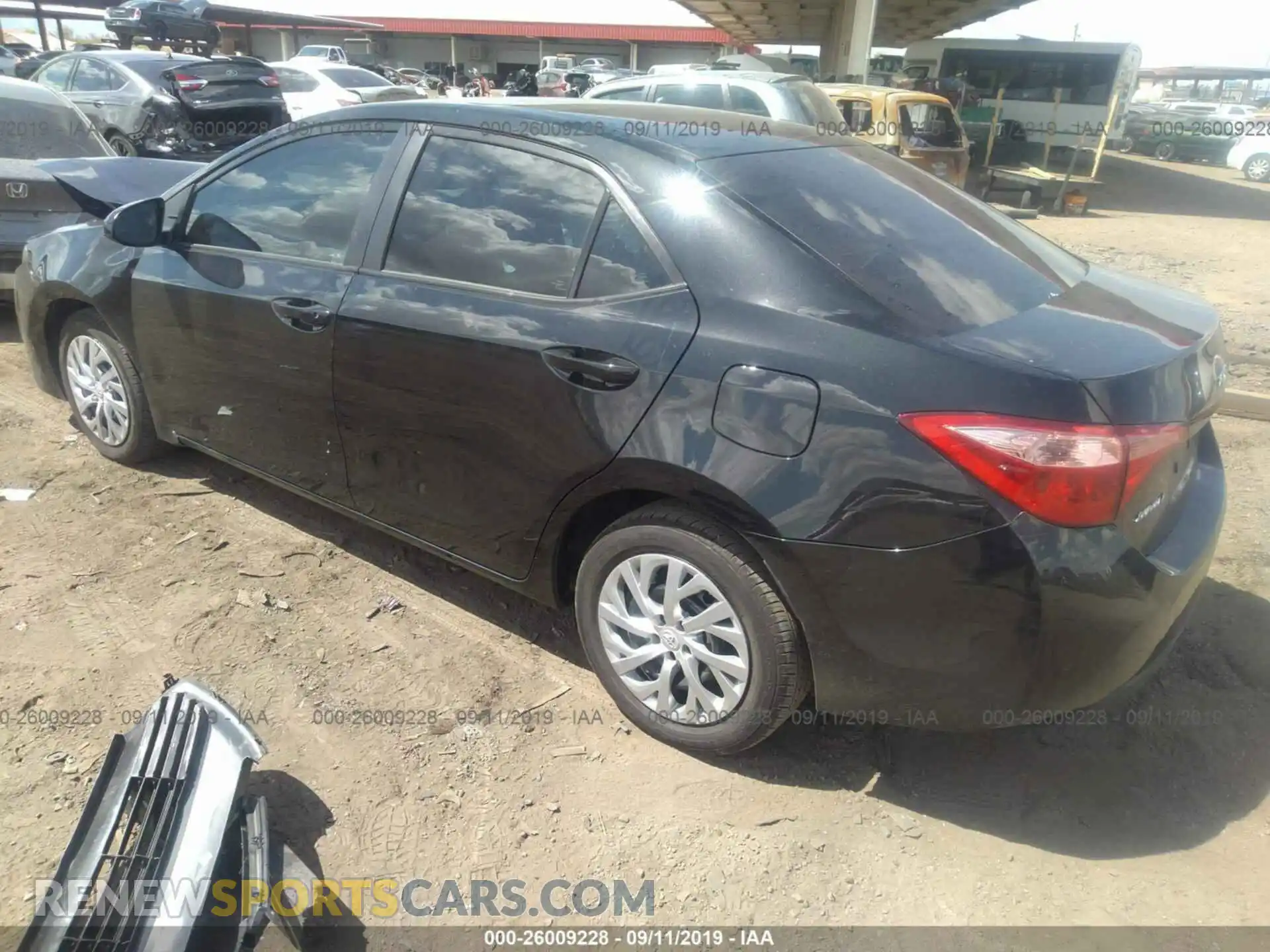 3 Photograph of a damaged car 2T1BURHE0KC219437 TOYOTA COROLLA 2019