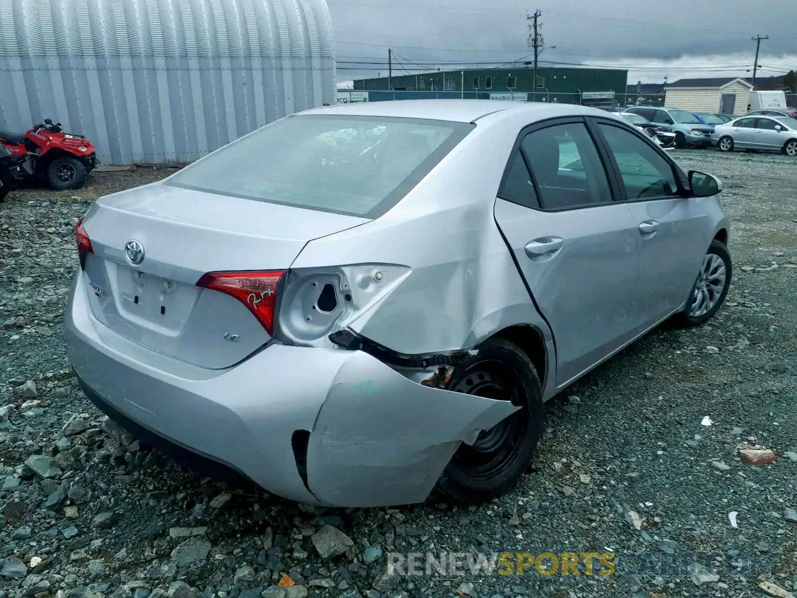 4 Photograph of a damaged car 2T1BURHE0KC223536 TOYOTA COROLLA 2019
