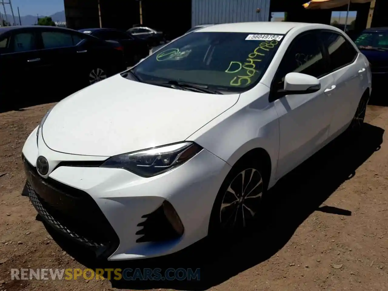 2 Photograph of a damaged car 2T1BURHE0KC230700 TOYOTA COROLLA 2019