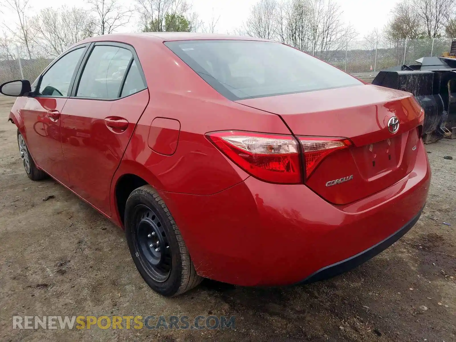 3 Photograph of a damaged car 2T1BURHE0KC236576 TOYOTA COROLLA 2019
