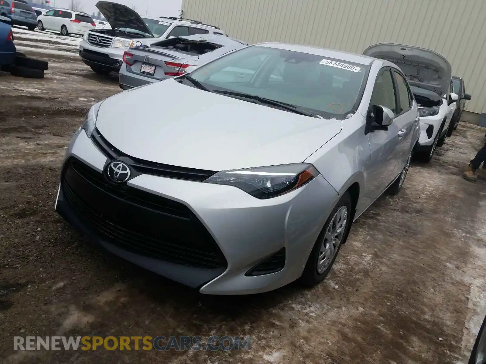 2 Photograph of a damaged car 2T1BURHE0KC236996 TOYOTA COROLLA 2019