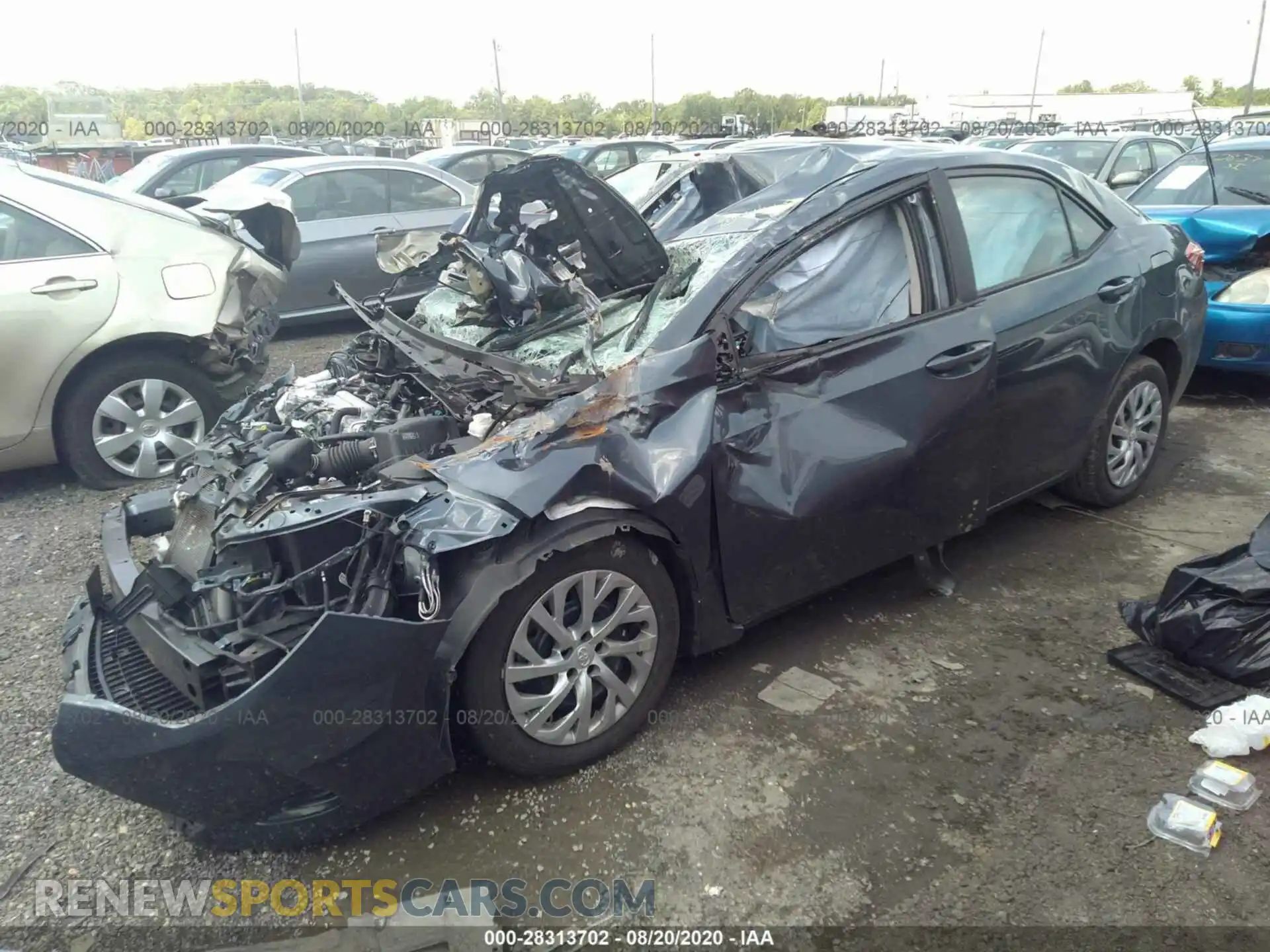 2 Photograph of a damaged car 2T1BURHE0KC237338 TOYOTA COROLLA 2019