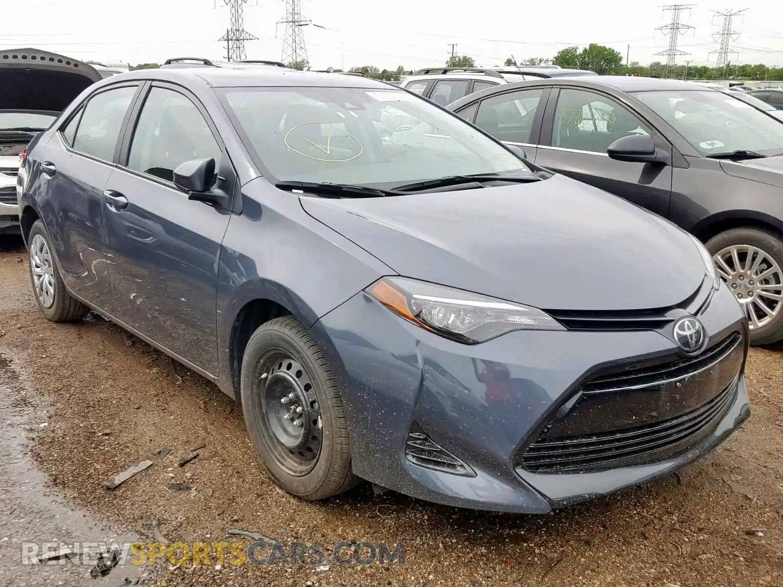 1 Photograph of a damaged car 2T1BURHE0KC237484 TOYOTA COROLLA 2019