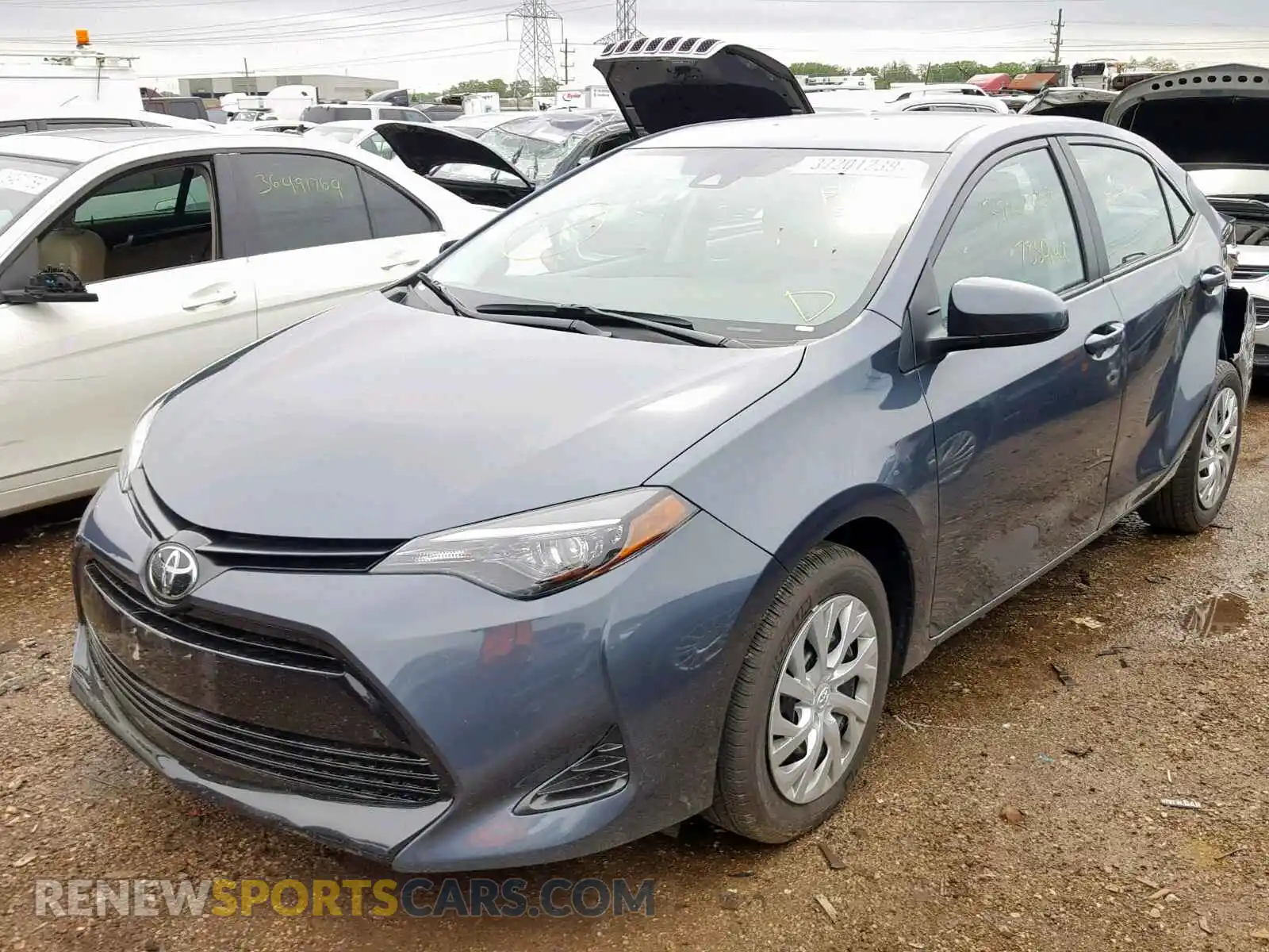 2 Photograph of a damaged car 2T1BURHE0KC237484 TOYOTA COROLLA 2019