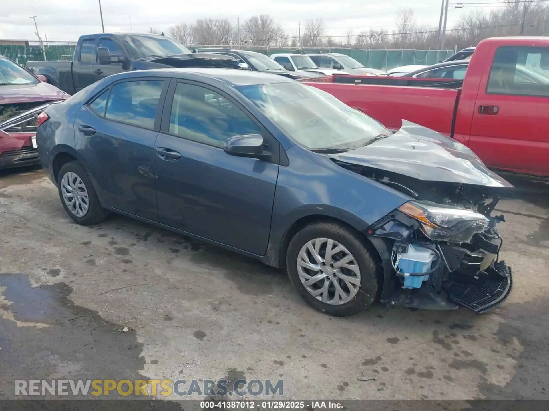 1 Photograph of a damaged car 2T1BURHE0KC246864 TOYOTA COROLLA 2019