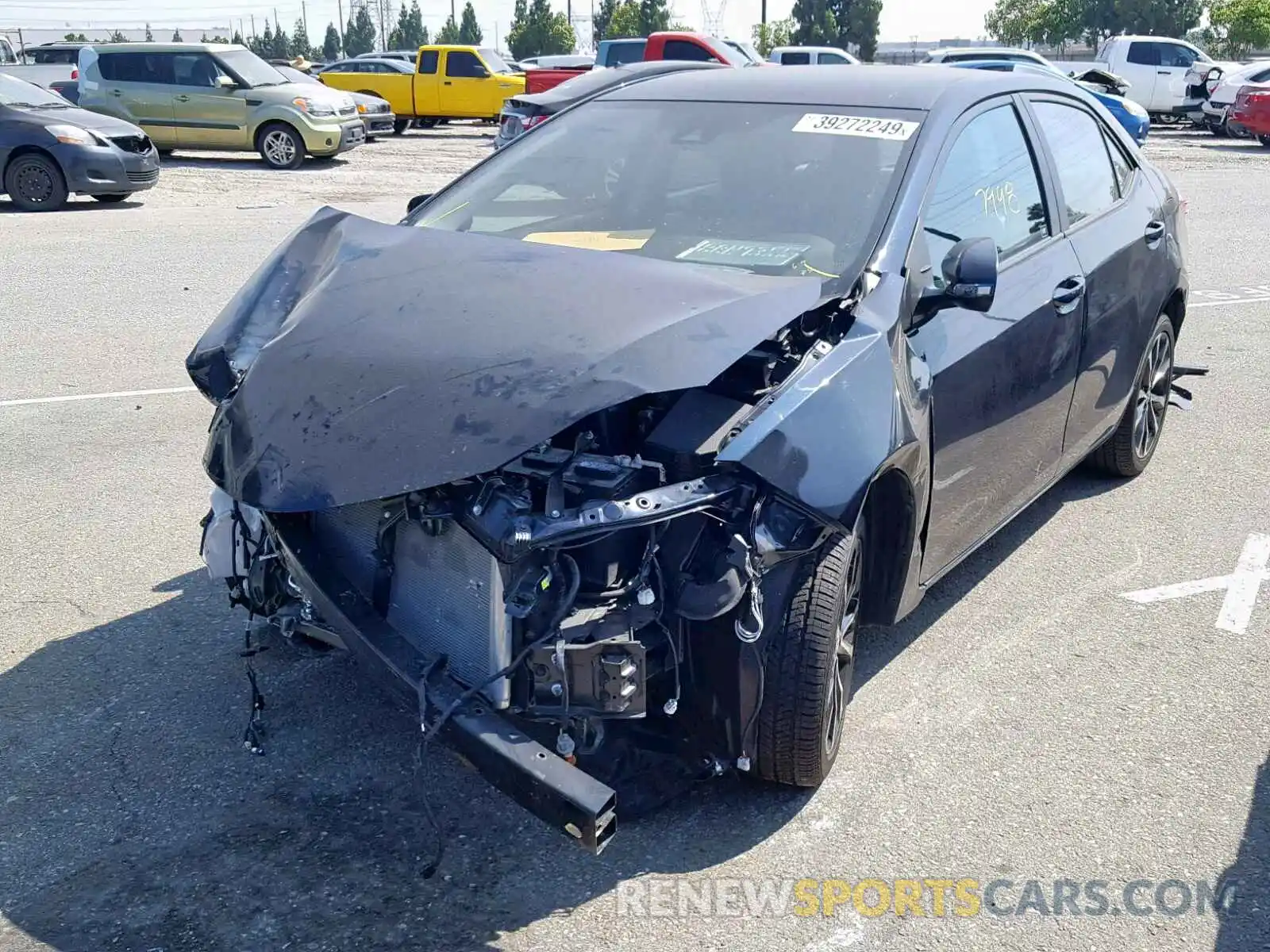 2 Photograph of a damaged car 2T1BURHE1KC126992 TOYOTA COROLLA 2019