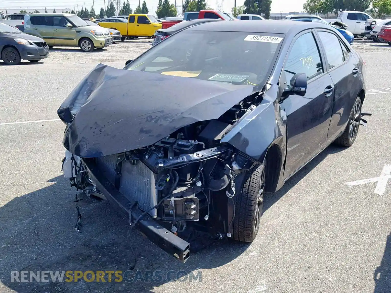 2 Photograph of a damaged car 2T1BURHE1KC126992 TOYOTA COROLLA 2019