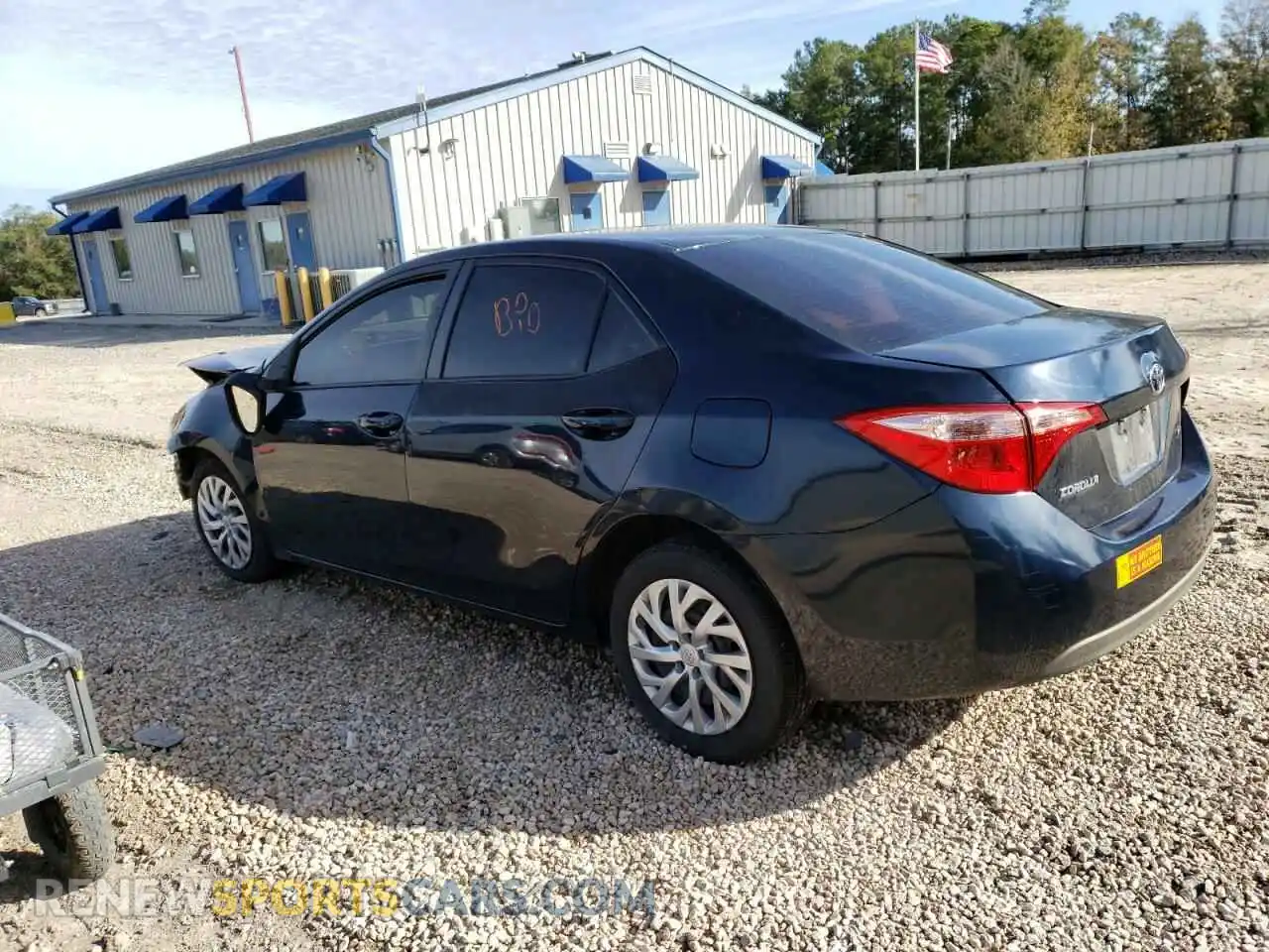 2 Photograph of a damaged car 2T1BURHE1KC131173 TOYOTA COROLLA 2019