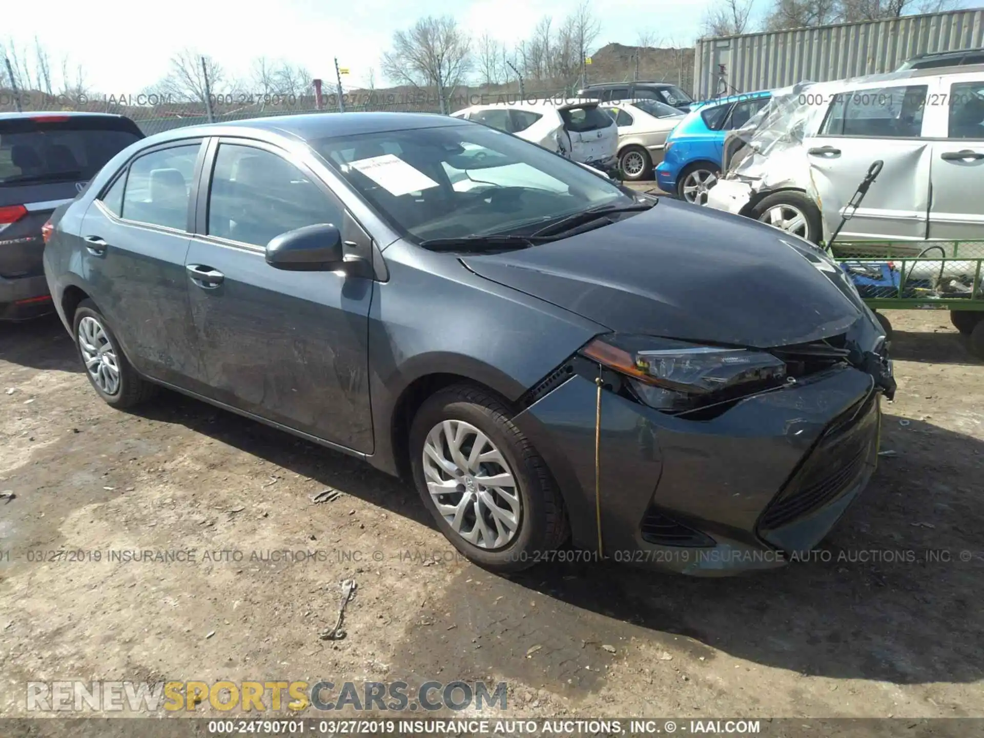 1 Photograph of a damaged car 2T1BURHE1KC132467 TOYOTA COROLLA 2019