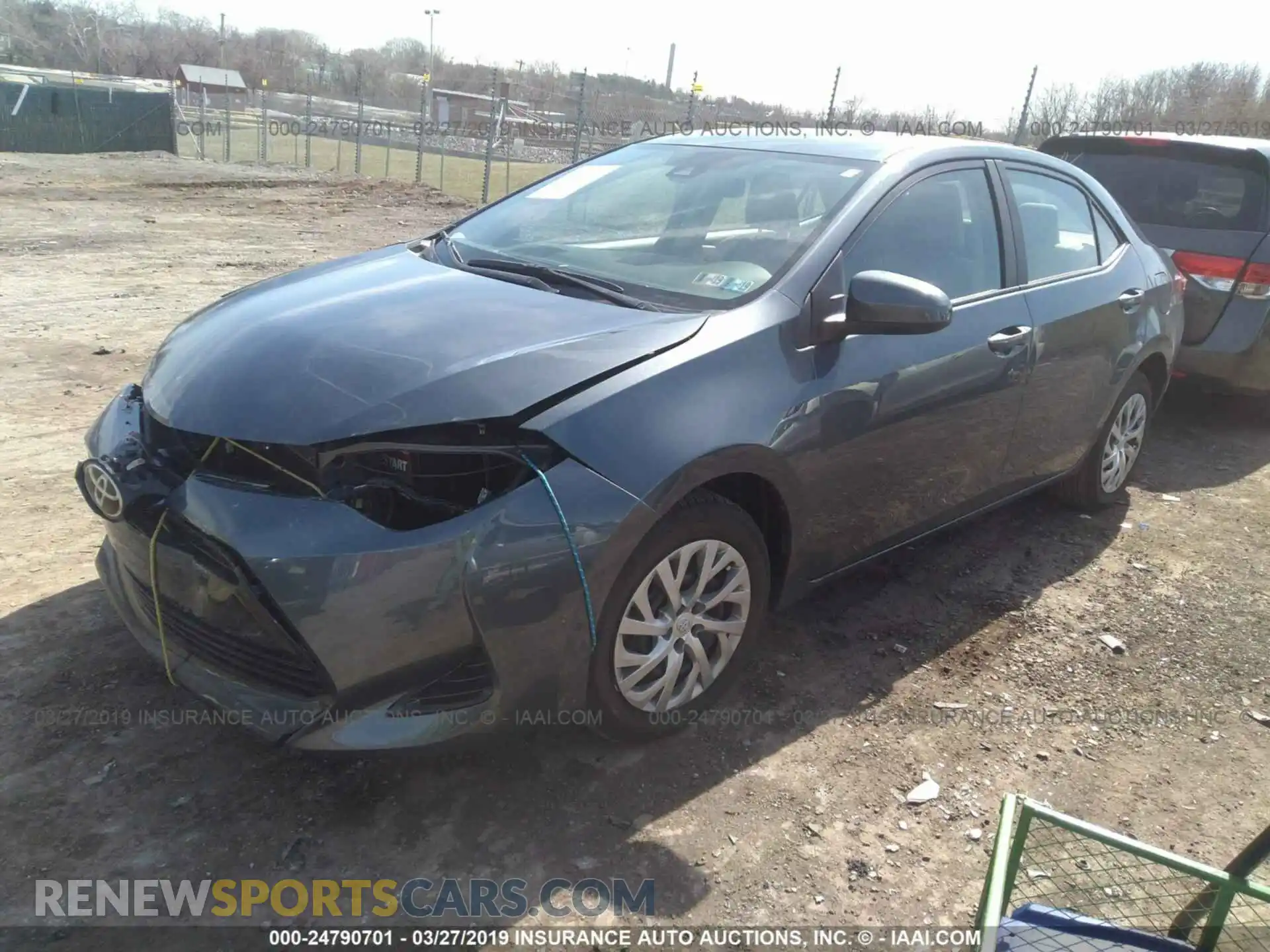 2 Photograph of a damaged car 2T1BURHE1KC132467 TOYOTA COROLLA 2019