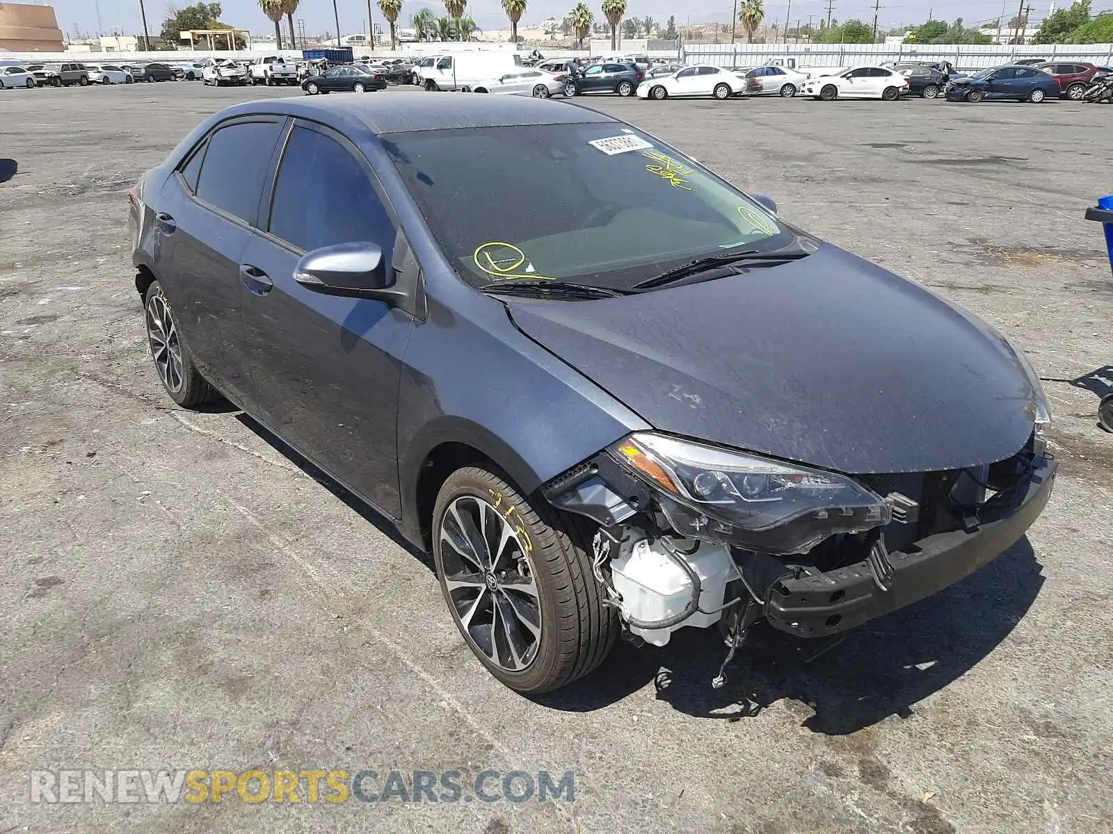1 Photograph of a damaged car 2T1BURHE1KC134607 TOYOTA COROLLA 2019