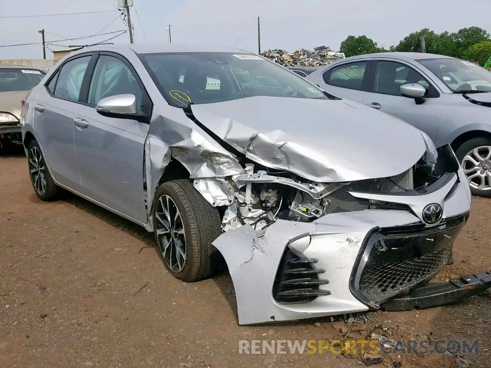 1 Photograph of a damaged car 2T1BURHE1KC139676 TOYOTA COROLLA 2019