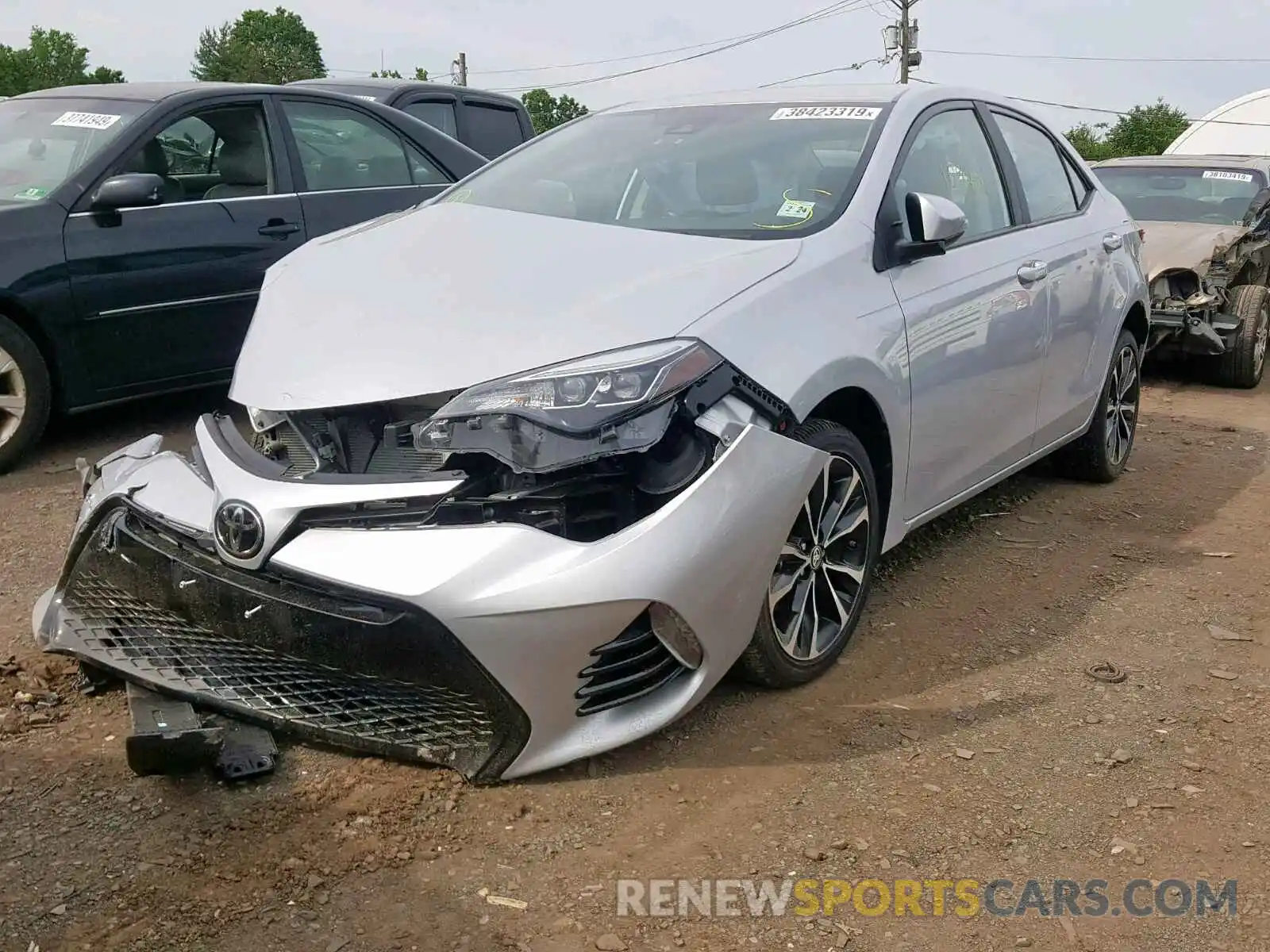 2 Photograph of a damaged car 2T1BURHE1KC139676 TOYOTA COROLLA 2019