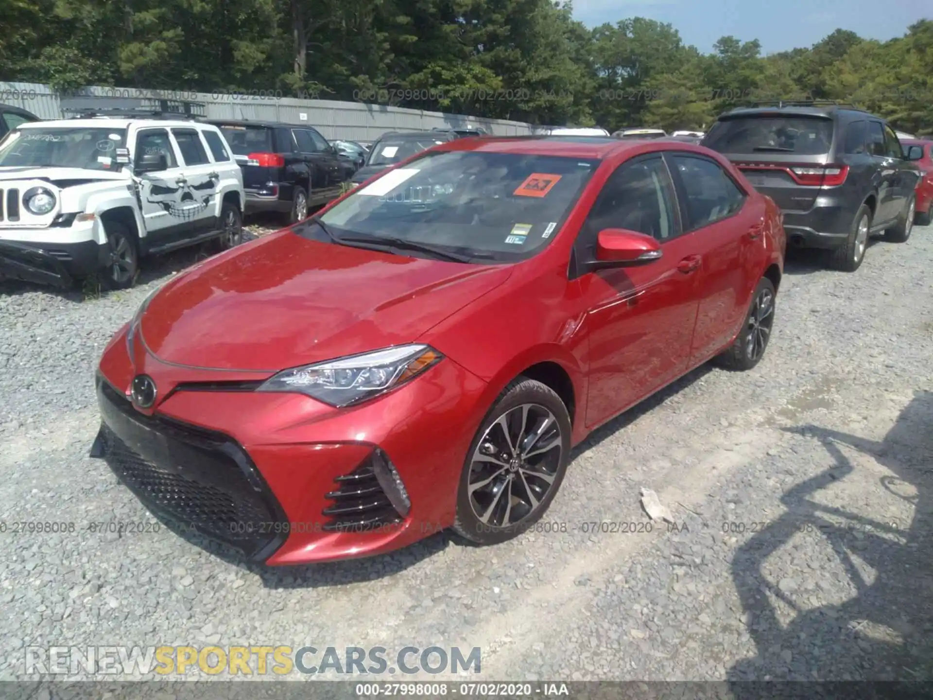 2 Фотография поврежденного автомобиля 2T1BURHE1KC140844 TOYOTA COROLLA 2019