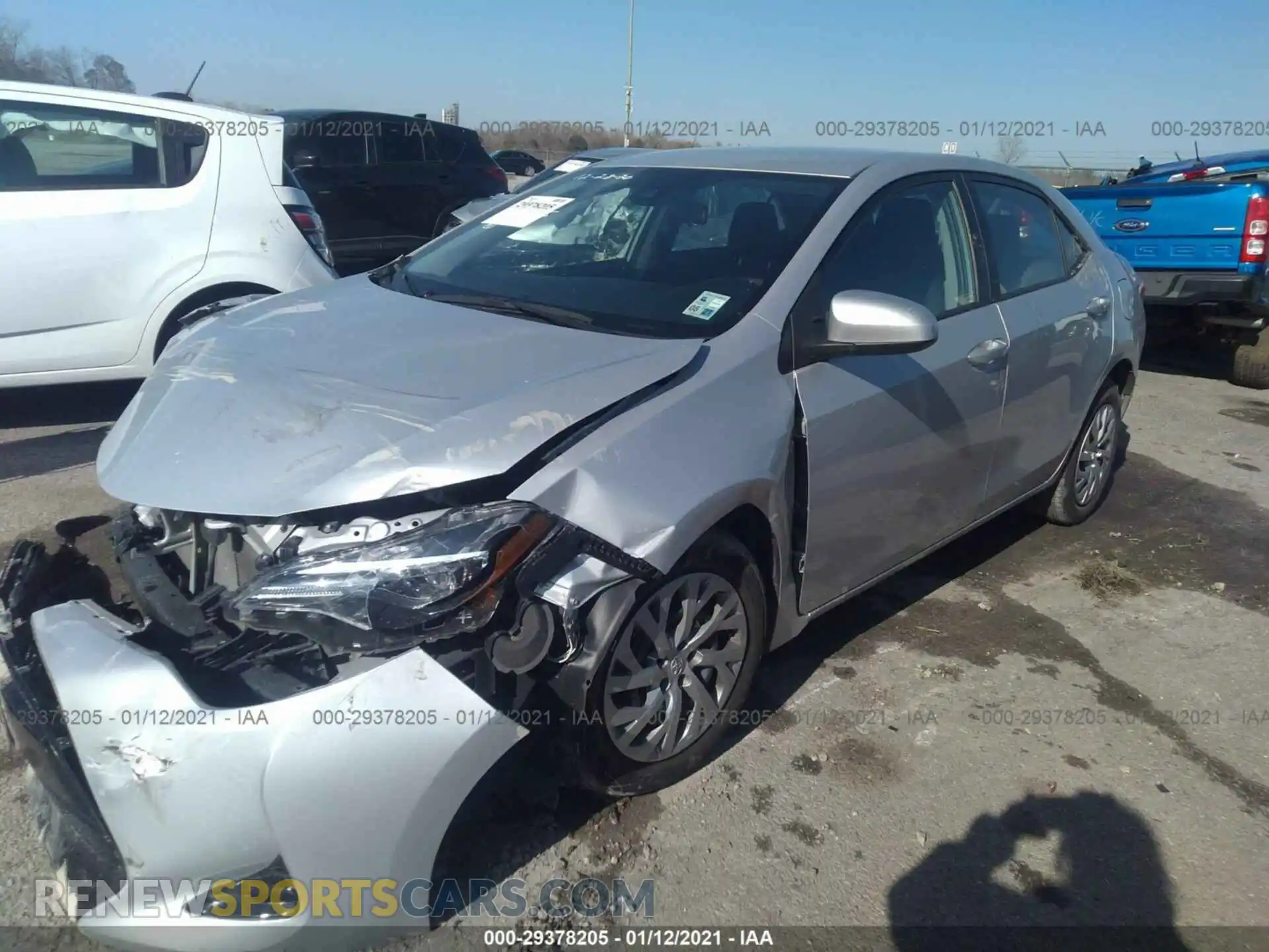 2 Photograph of a damaged car 2T1BURHE1KC147485 TOYOTA COROLLA 2019