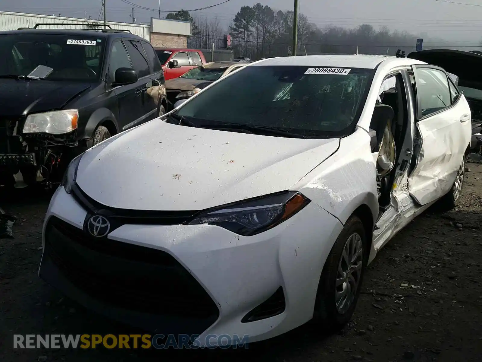 2 Photograph of a damaged car 2T1BURHE1KC153321 TOYOTA COROLLA 2019