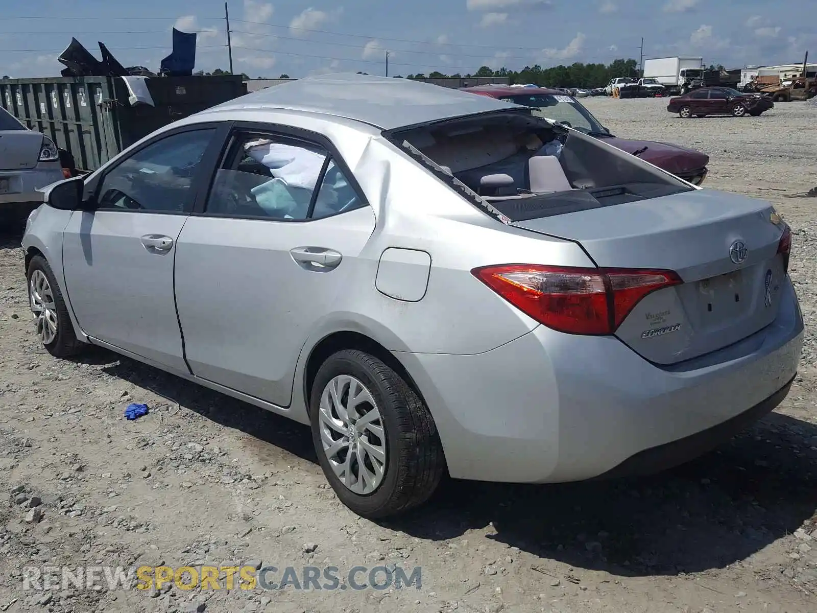 3 fotografías del automóvil dañado 2T1BURHE1KC159037 TOYOTA COROLLA 2019