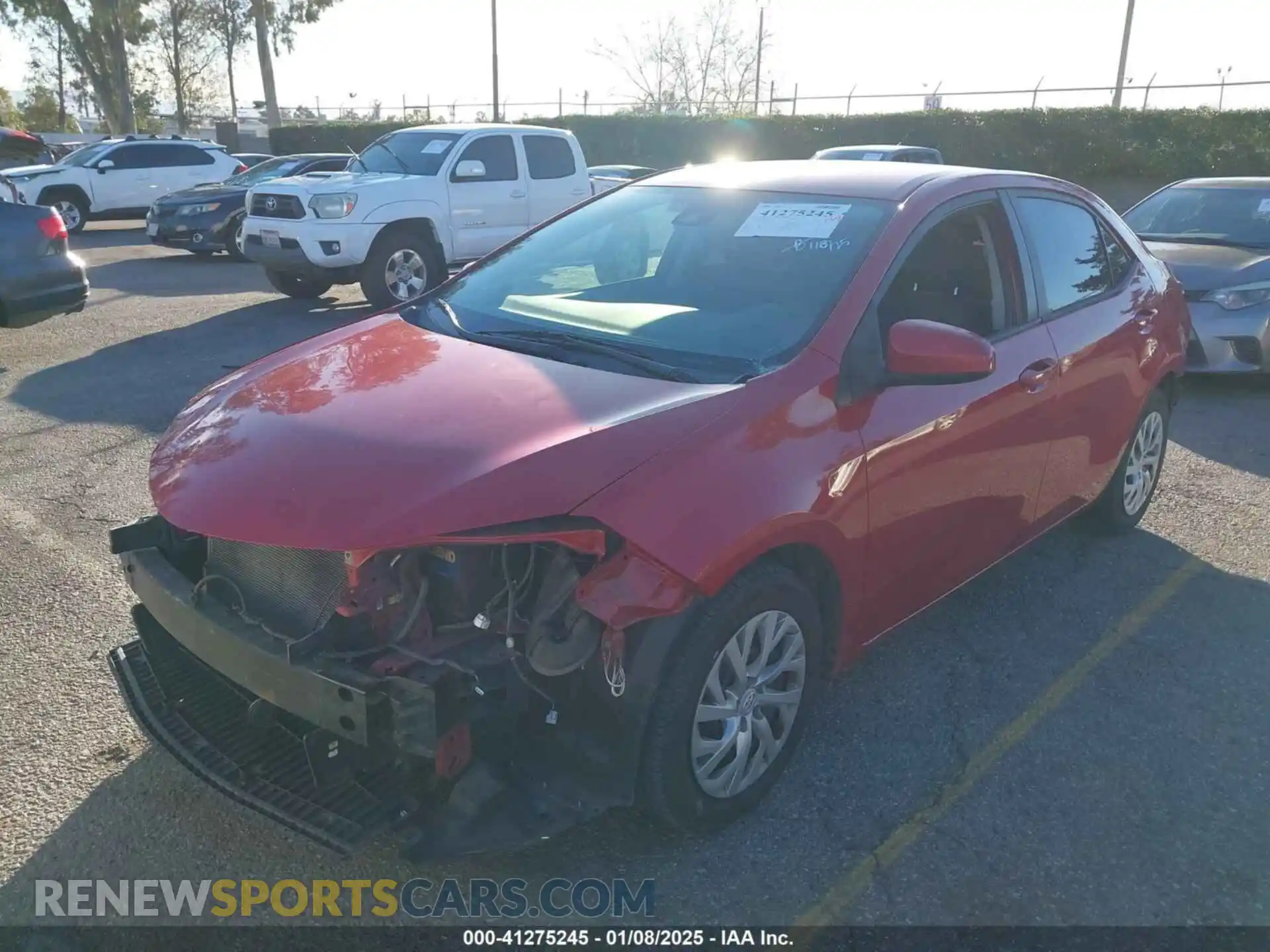 2 Photograph of a damaged car 2T1BURHE1KC164741 TOYOTA COROLLA 2019