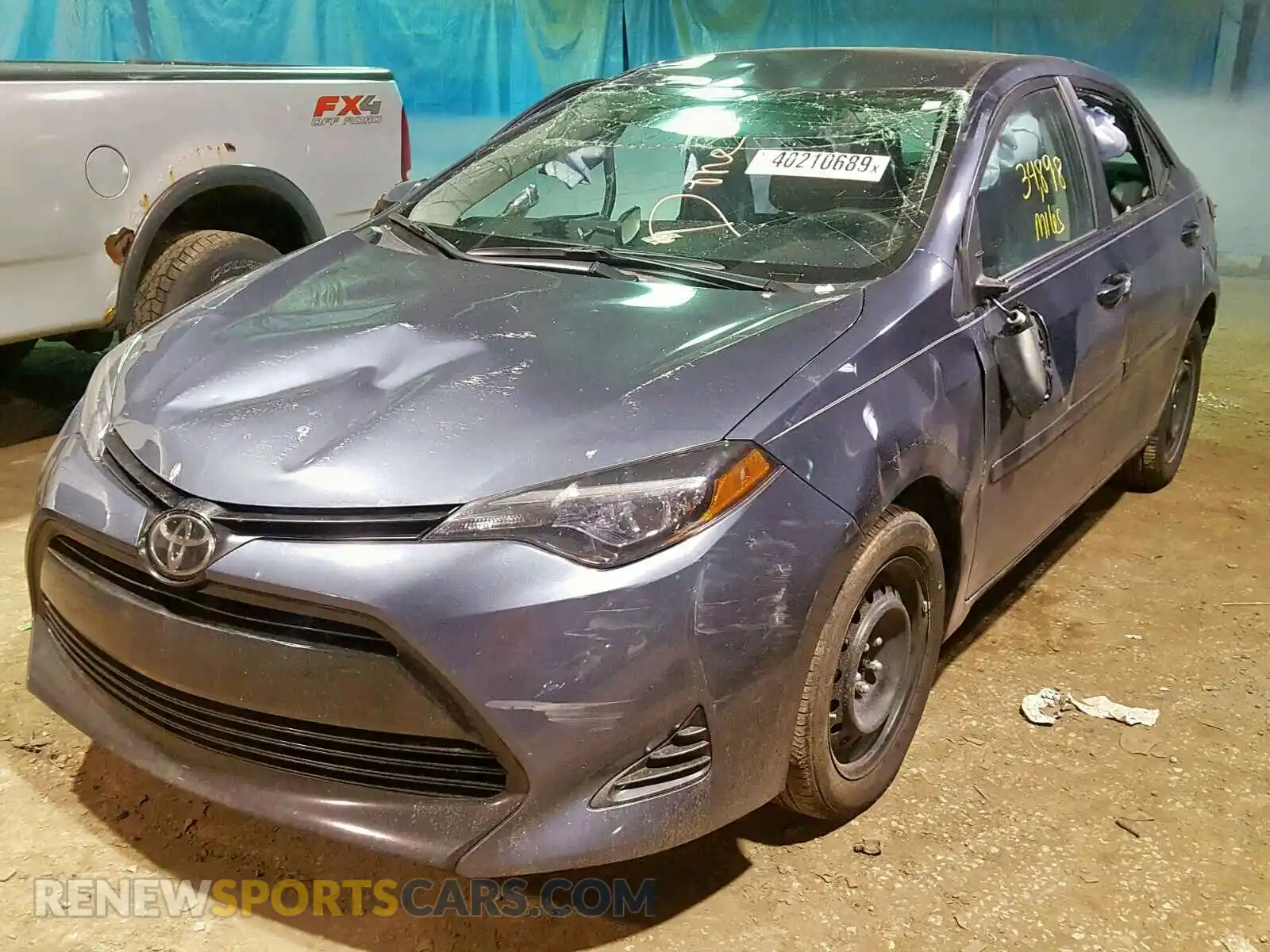 2 Photograph of a damaged car 2T1BURHE1KC166313 TOYOTA COROLLA 2019