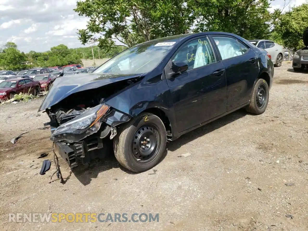 2 Photograph of a damaged car 2T1BURHE1KC168854 TOYOTA COROLLA 2019