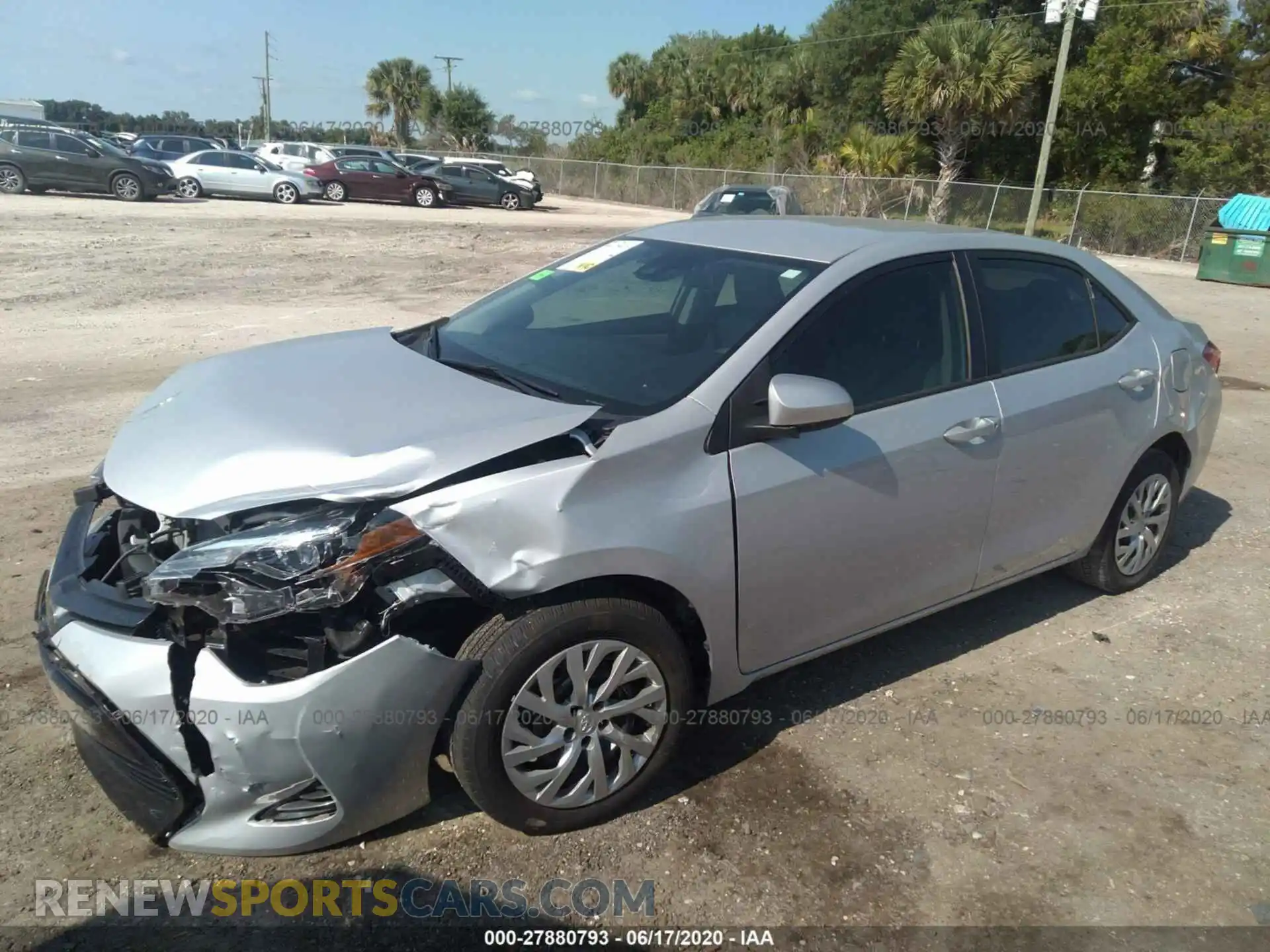 2 Photograph of a damaged car 2T1BURHE1KC169082 TOYOTA COROLLA 2019