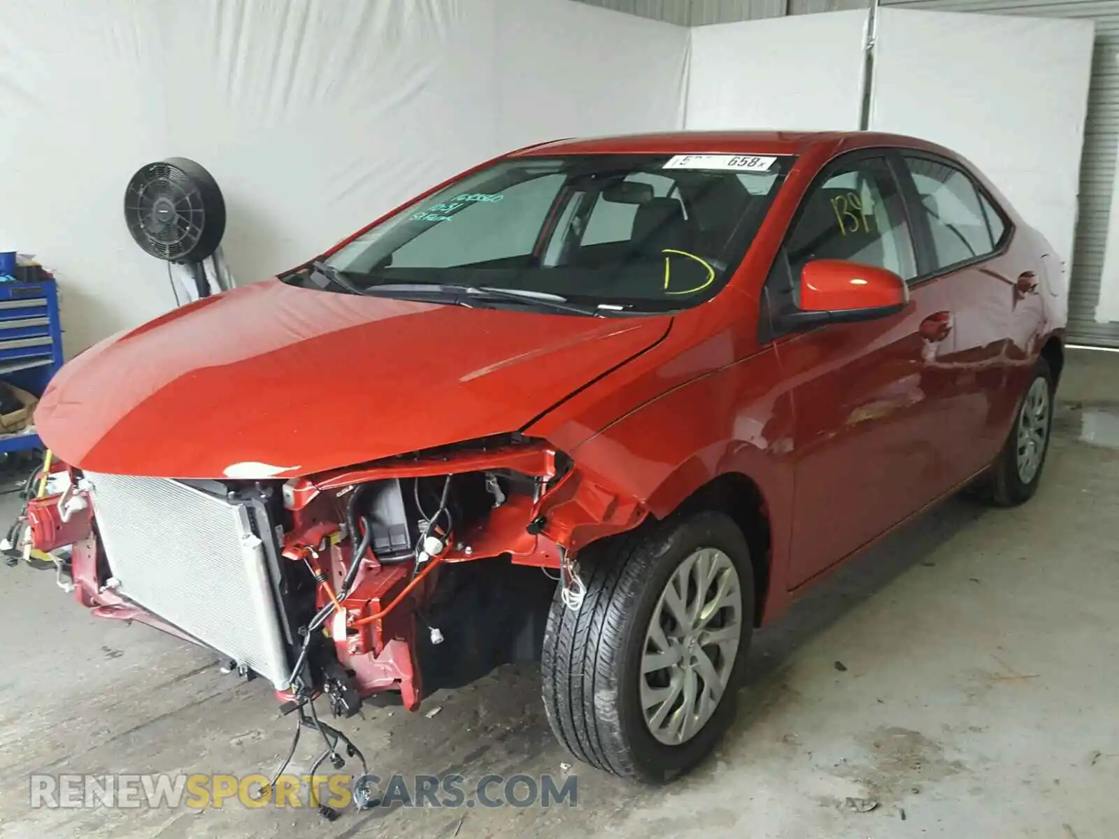 2 Photograph of a damaged car 2T1BURHE1KC169938 TOYOTA COROLLA 2019