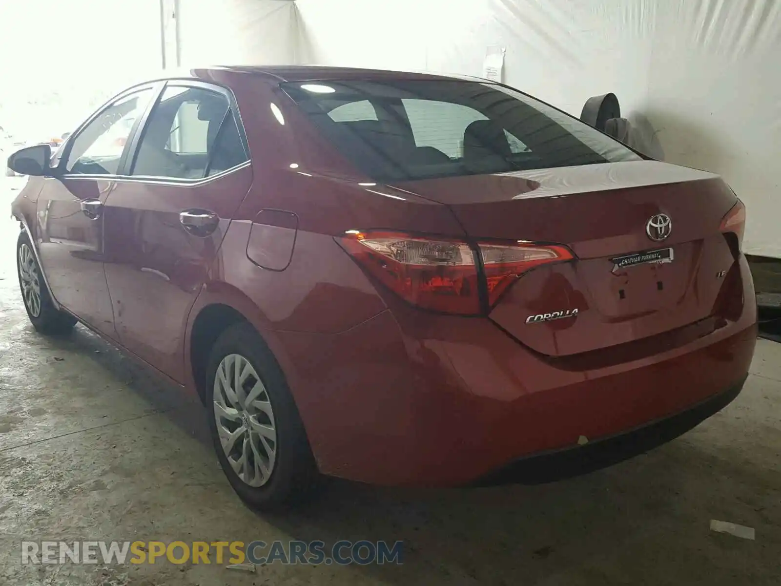 3 Photograph of a damaged car 2T1BURHE1KC169938 TOYOTA COROLLA 2019
