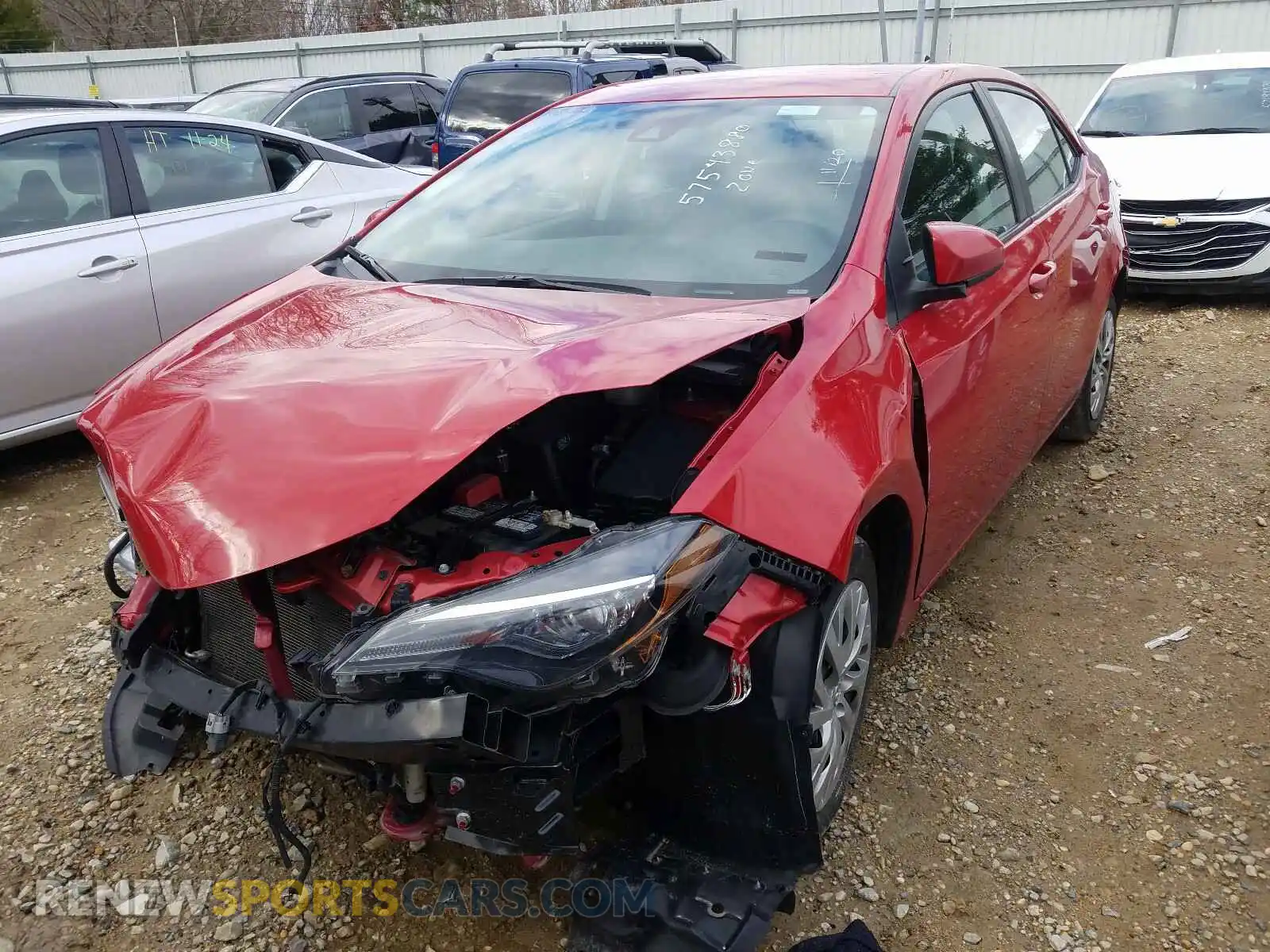 2 Photograph of a damaged car 2T1BURHE1KC170216 TOYOTA COROLLA 2019