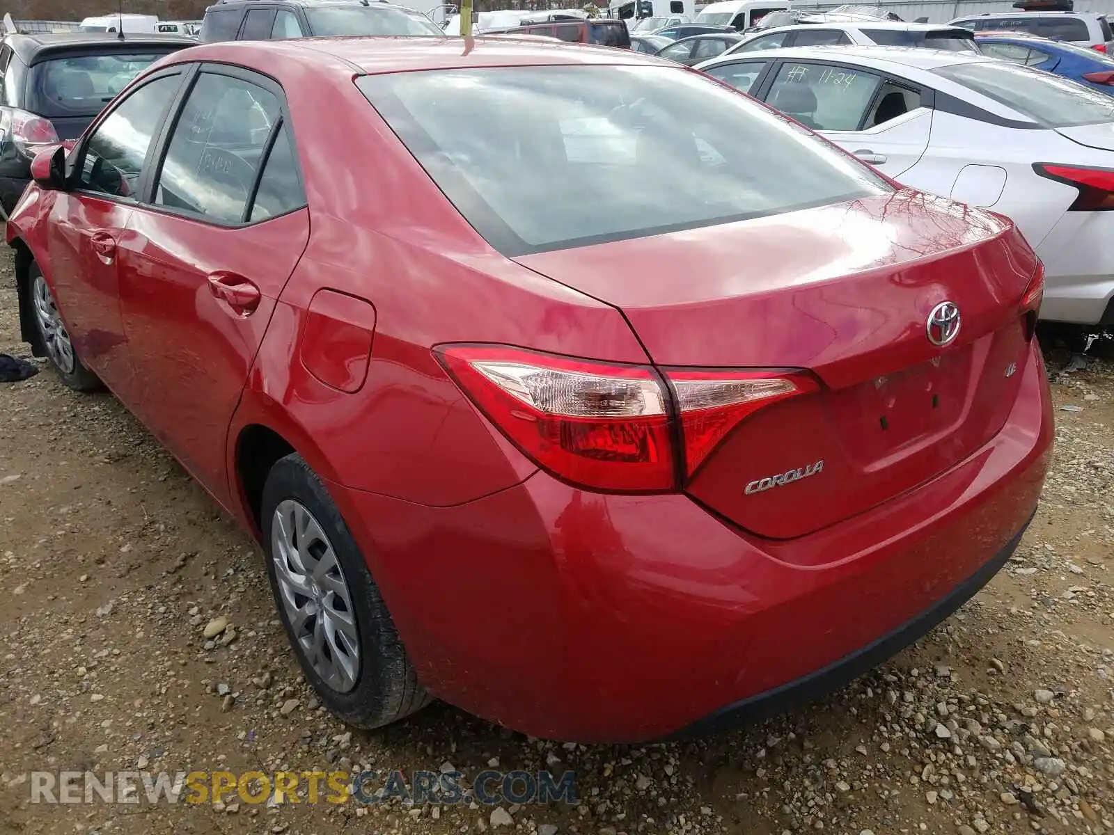 3 Photograph of a damaged car 2T1BURHE1KC170216 TOYOTA COROLLA 2019