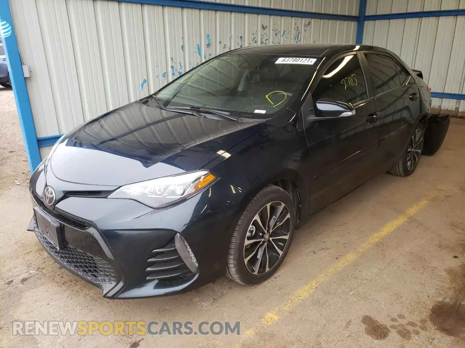 2 Photograph of a damaged car 2T1BURHE1KC180938 TOYOTA COROLLA 2019