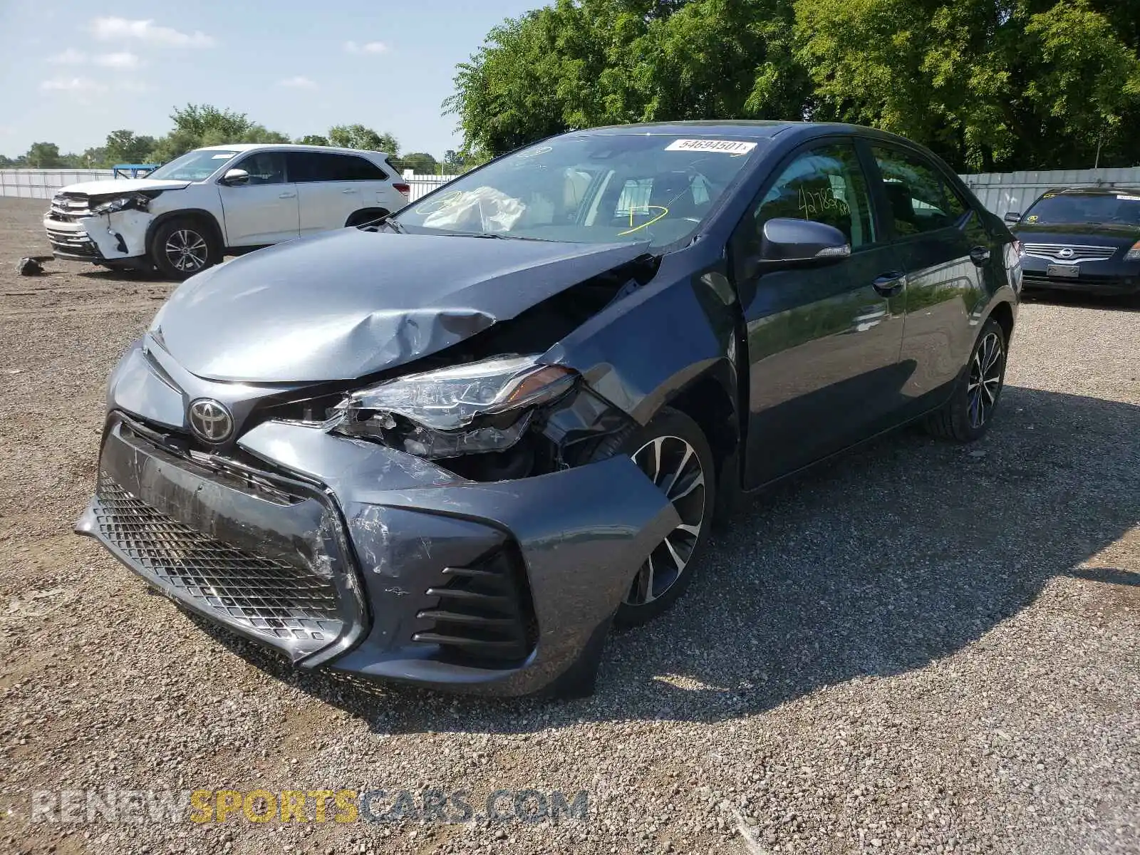 2 Photograph of a damaged car 2T1BURHE1KC183659 TOYOTA COROLLA 2019